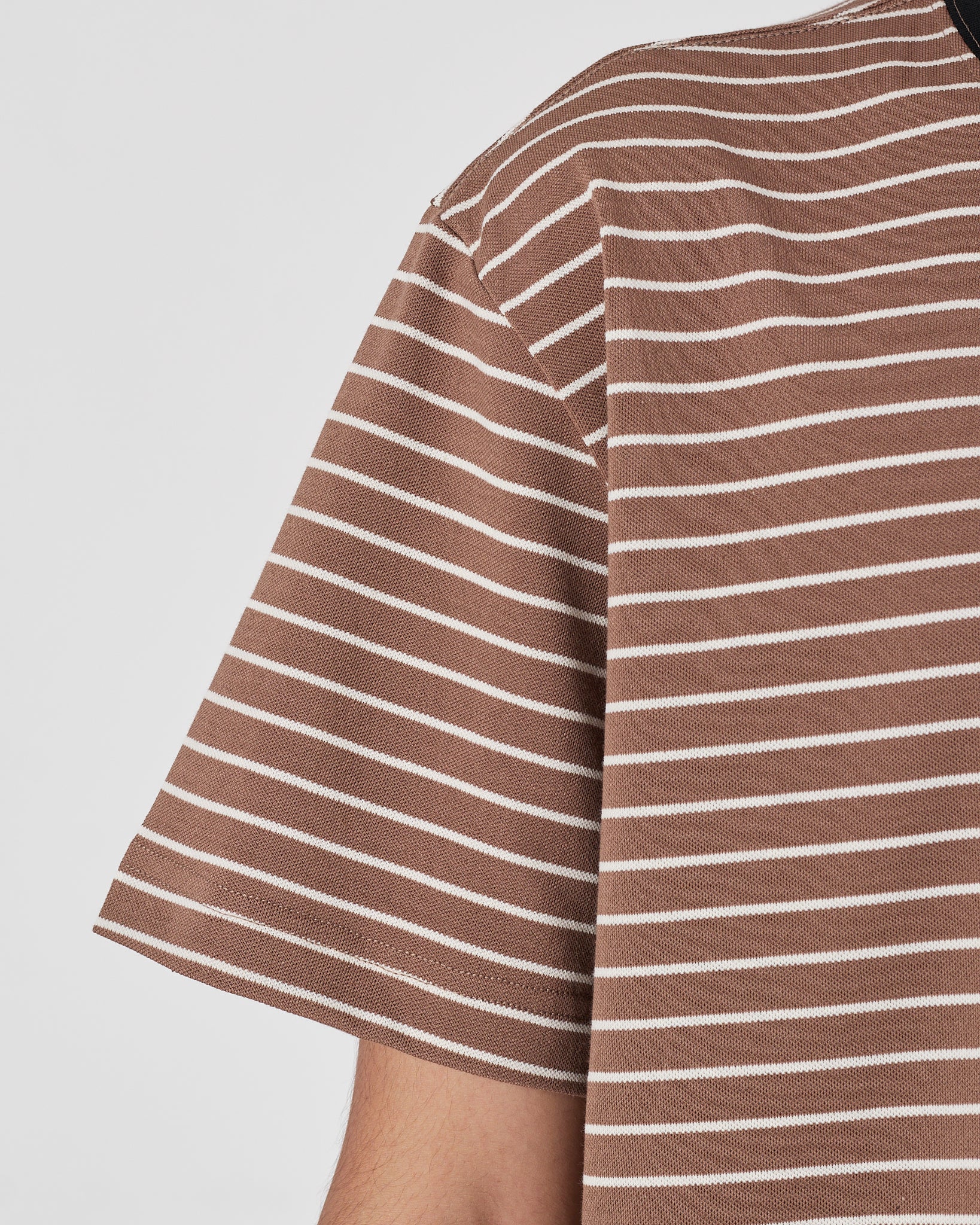 ARM AX Men Sriped Brown T-Shirt 14.90