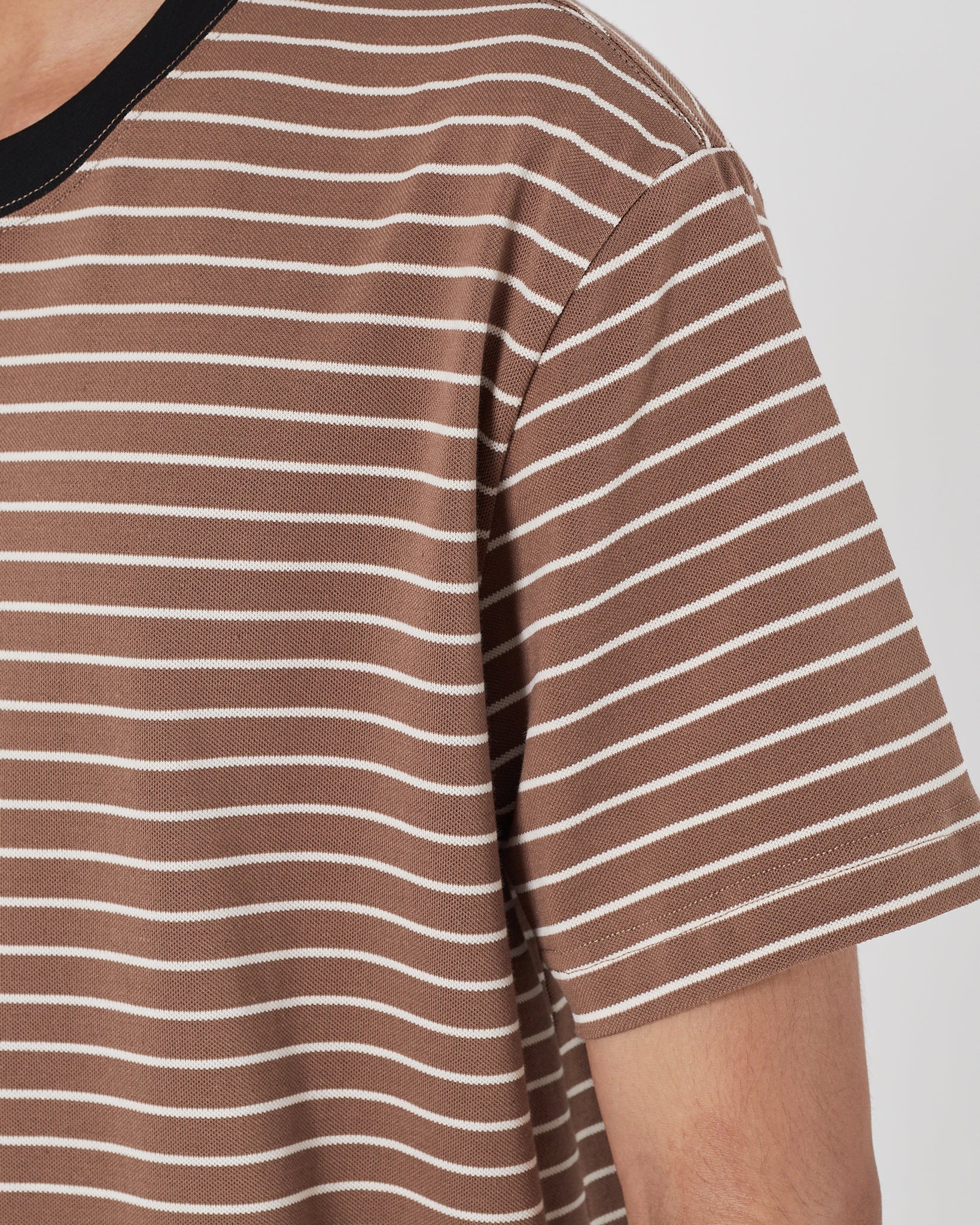 ARM AX Men Sriped Brown T-Shirt 14.90