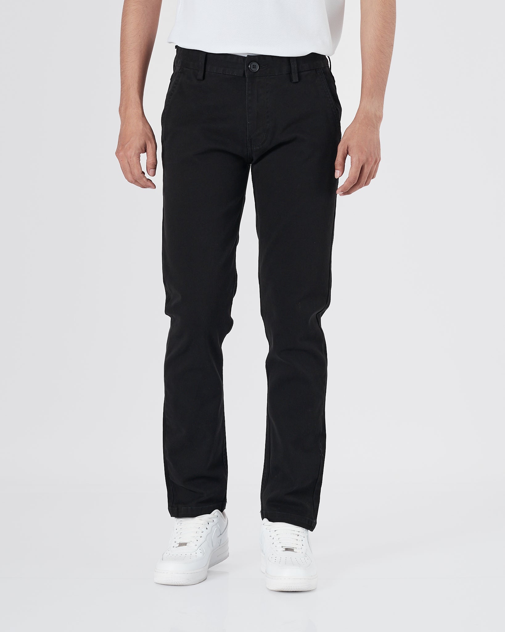HUG Straight Fit Men Black Khaki Pants 25.90