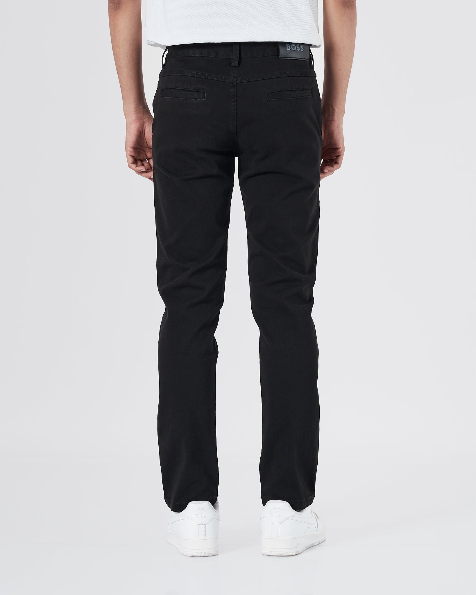 HUG Straight Fit Men Black Khaki Pants 25.90