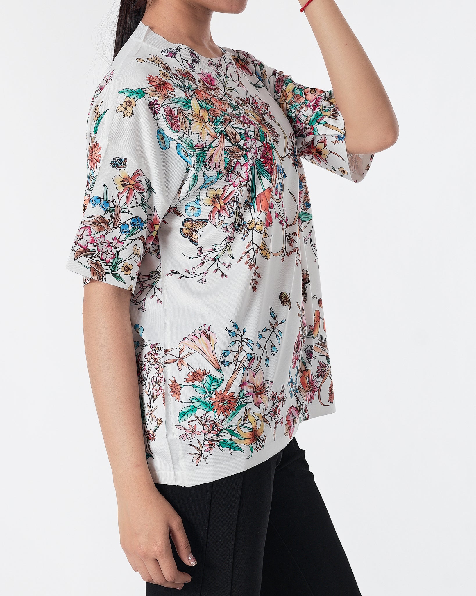 Floral Over Printed Lady Shirt 15.90