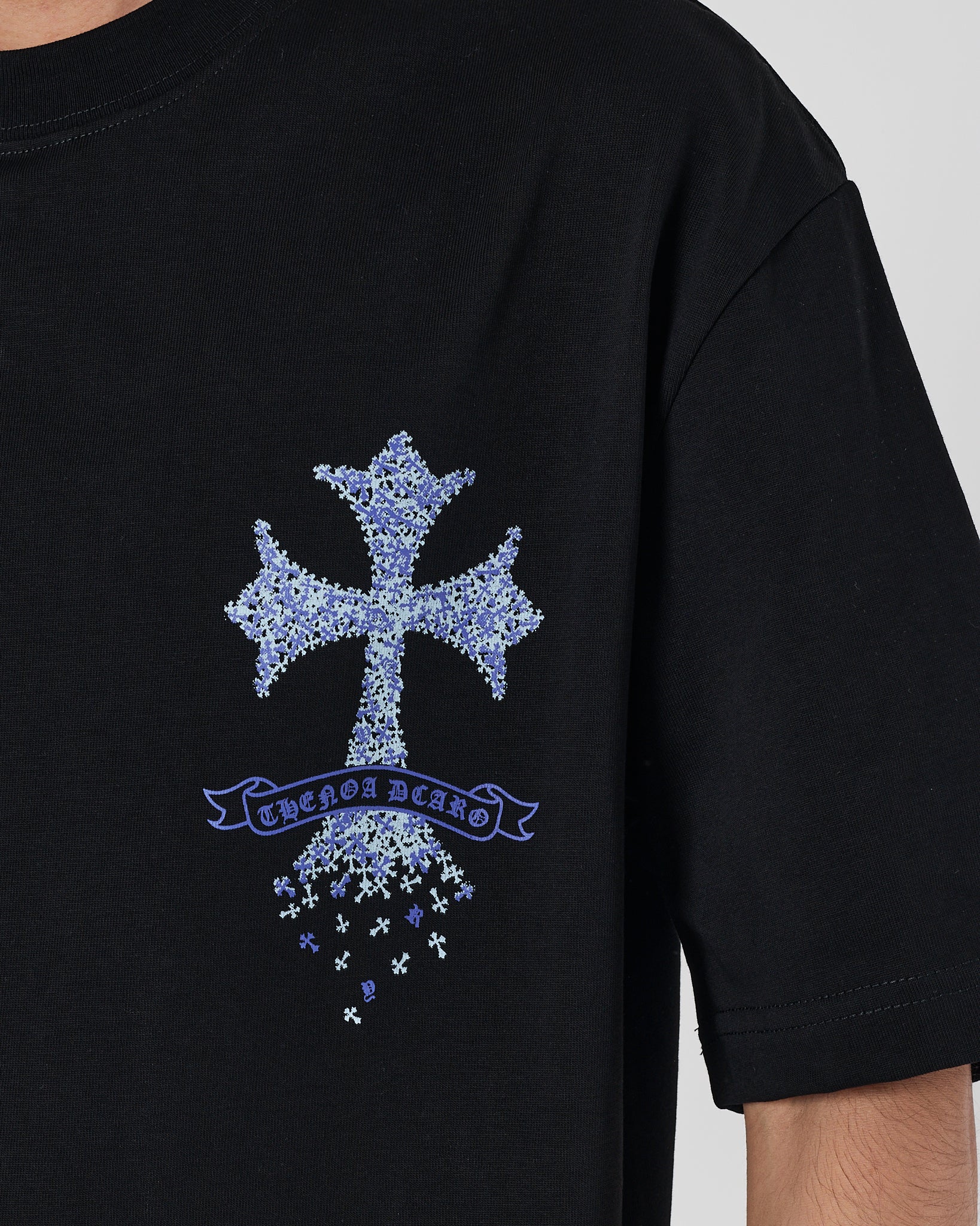 CH Blue Cross Back Logo Men Black T-Shirt 19.90