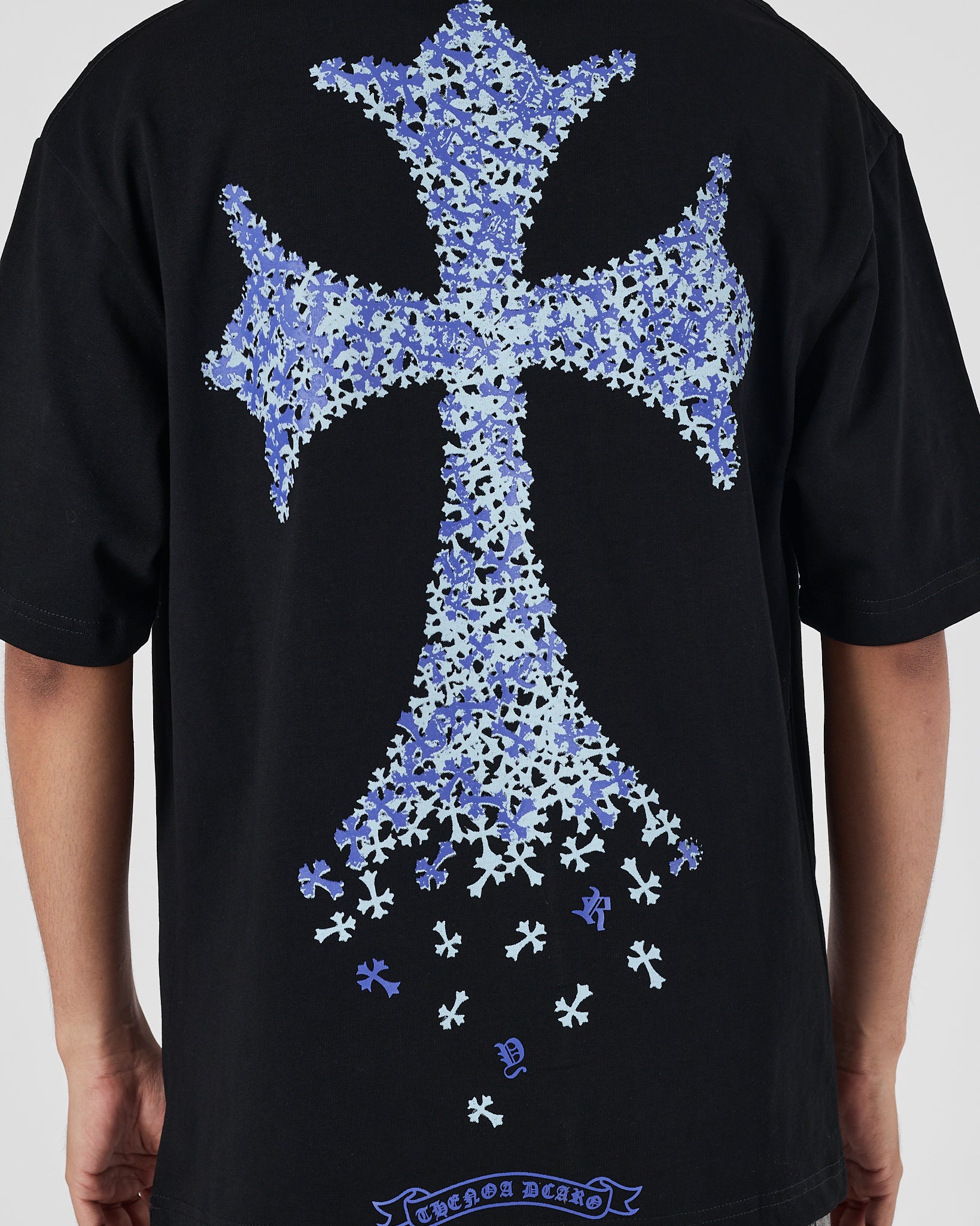 CH Blue Cross Back Logo Men Black T-Shirt 19.90