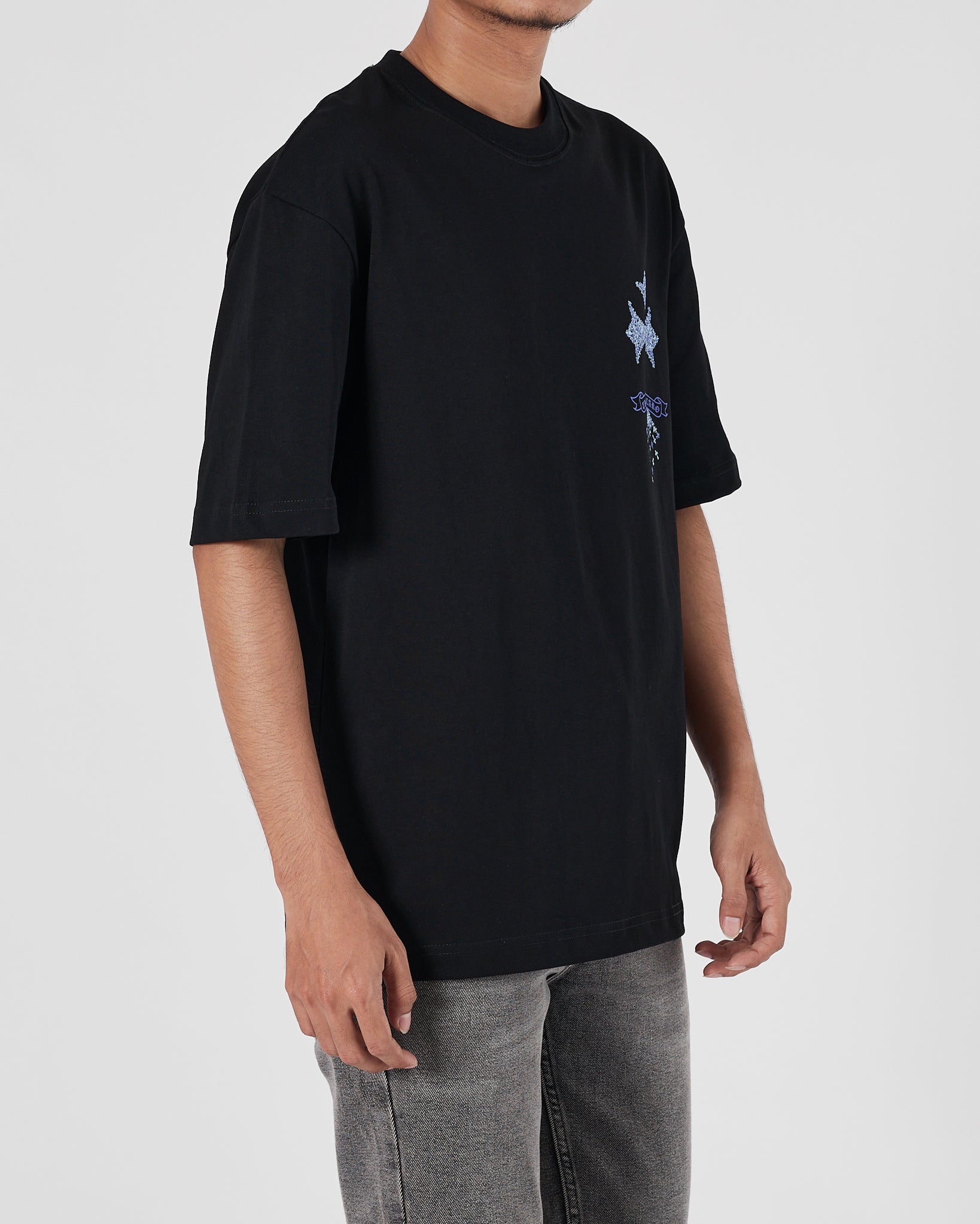 CH Blue Cross Back Logo Men Black T-Shirt 19.90