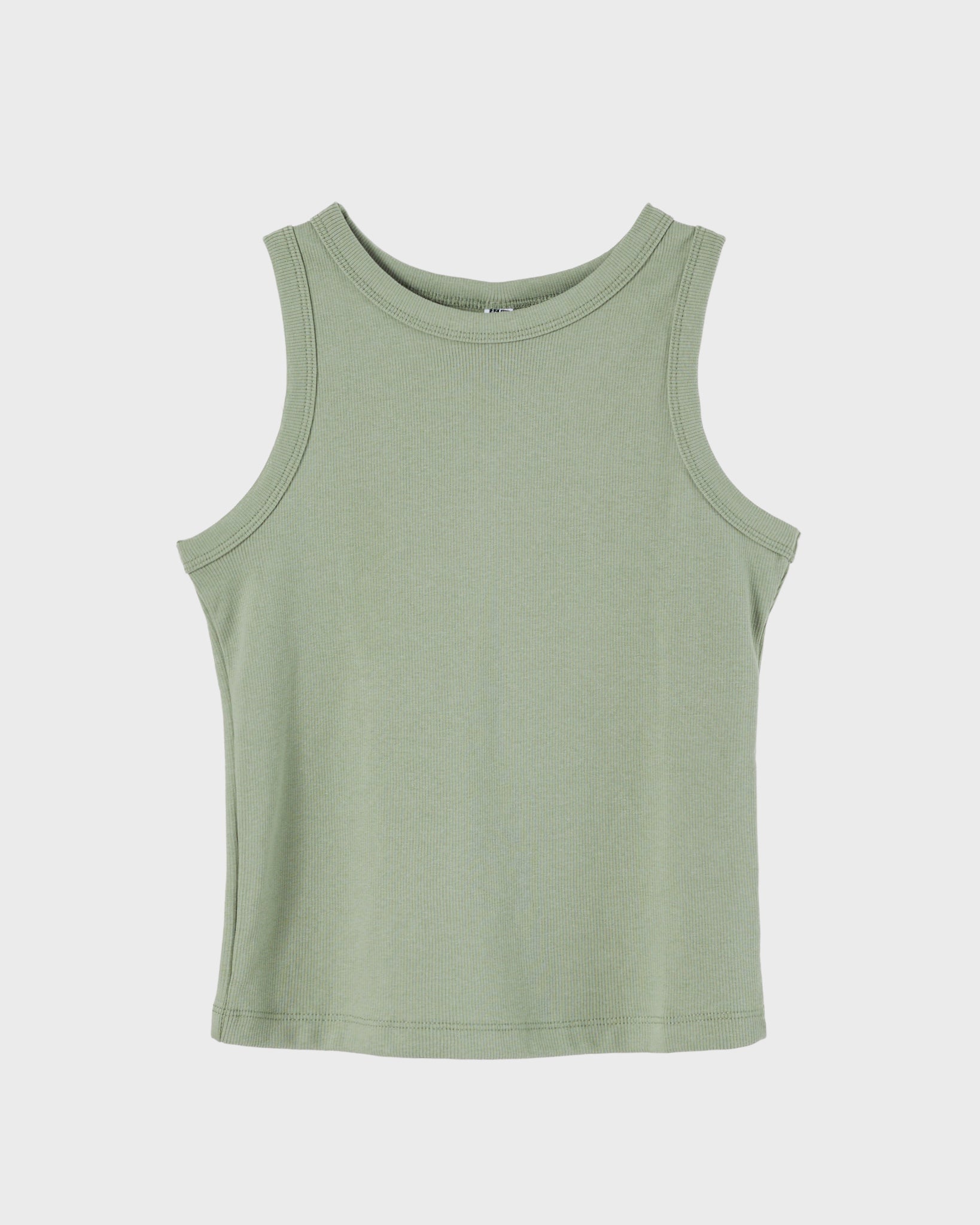 UNI Plain Color Lady Green Tank Top 10.90
