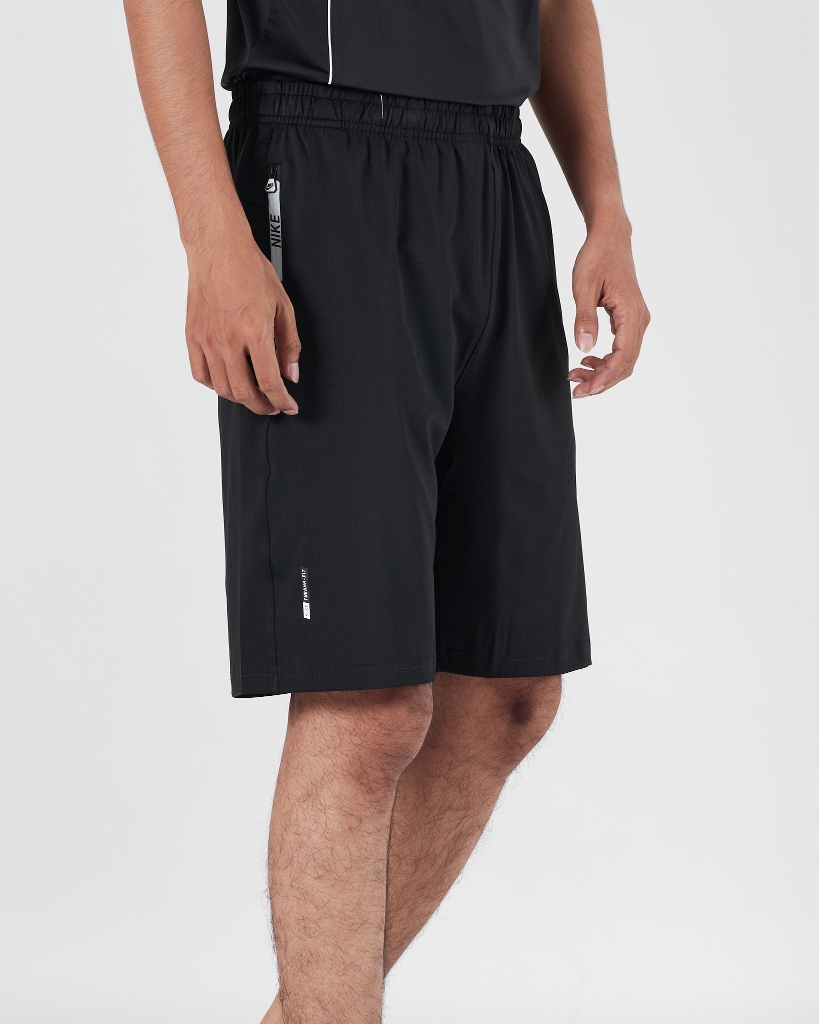 NIK Men Black Track Shorts 14.50