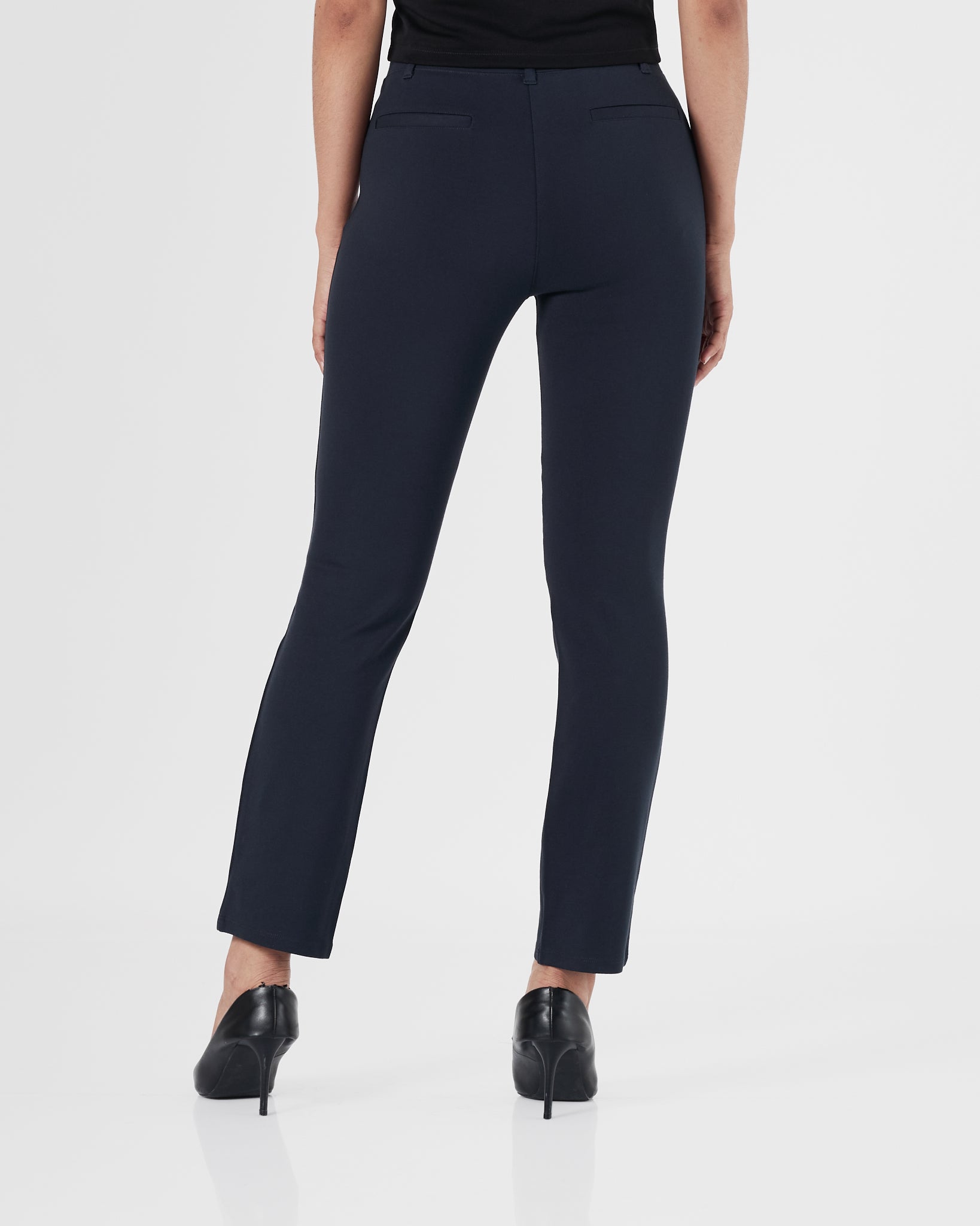 QIN Straight Fit Lady Blue Pants 14.90
