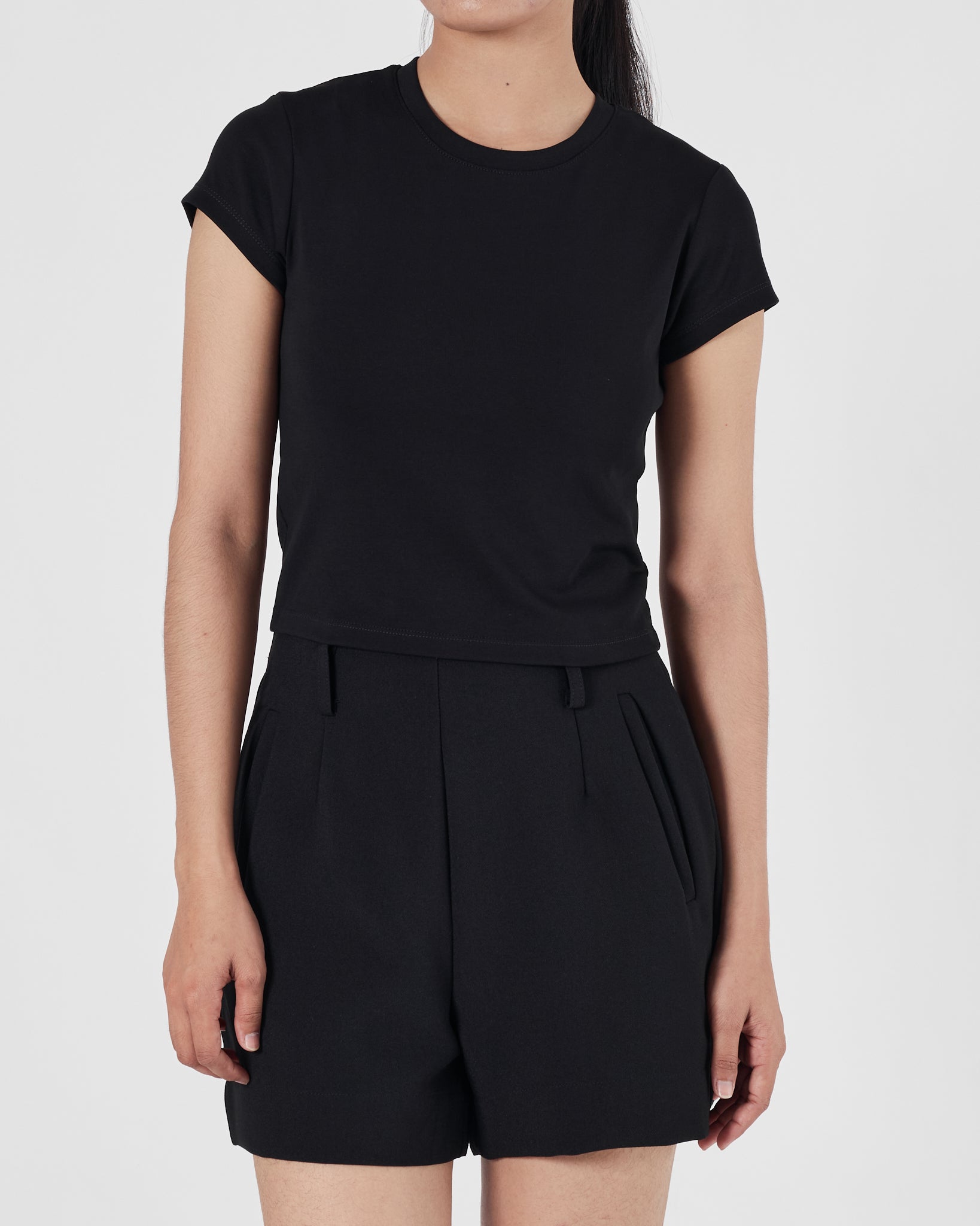 UNI Plain Color Lady Black T-Shirt 12.90