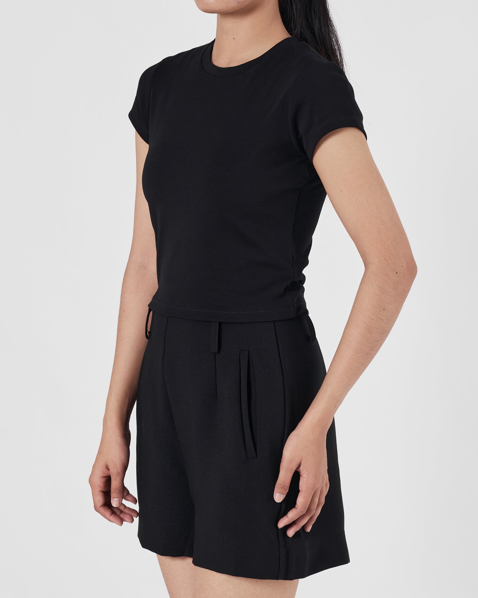 UNI Plain Color Lady Black T-Shirt 12.90