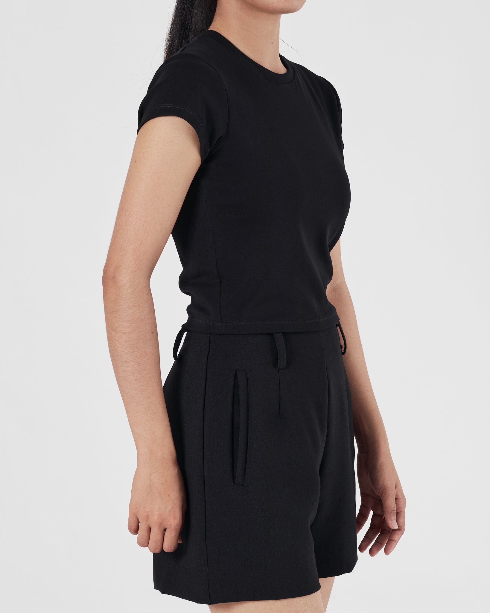 UNI Plain Color Lady Black T-Shirt 12.90