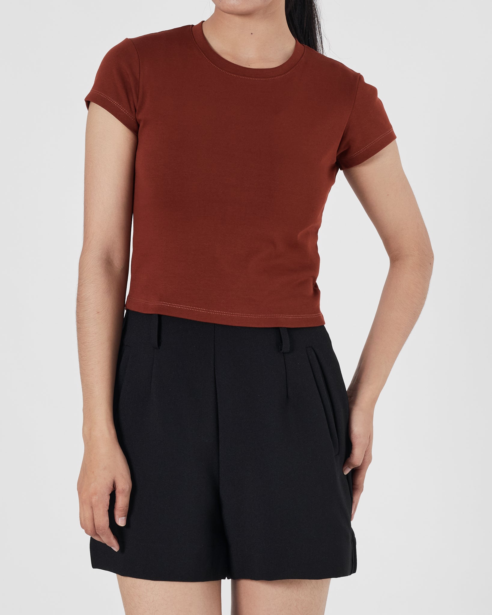 UNI Plain Color Lady Dark Orange T-Shirt 12.90