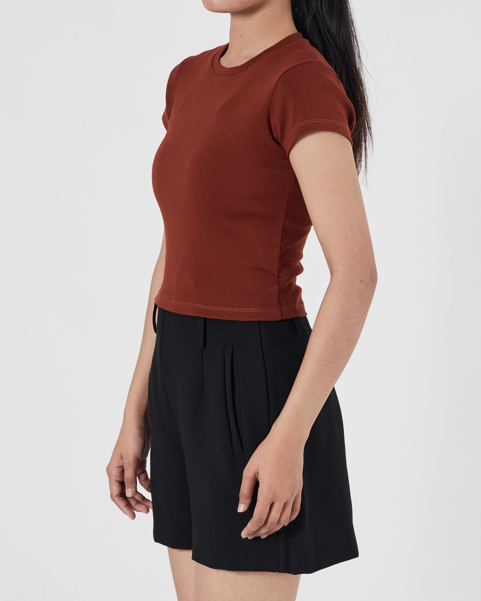 UNI Plain Color Lady Dark Orange T-Shirt 12.90