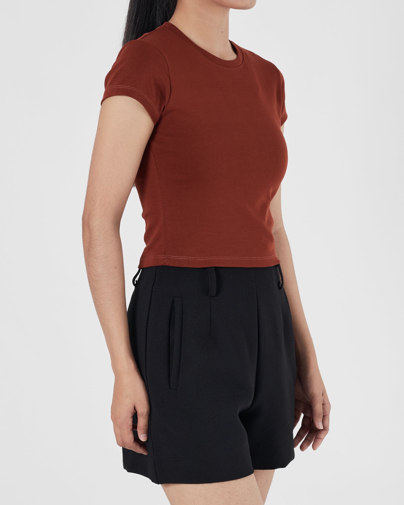 UNI Plain Color Lady Dark Orange T-Shirt 12.90