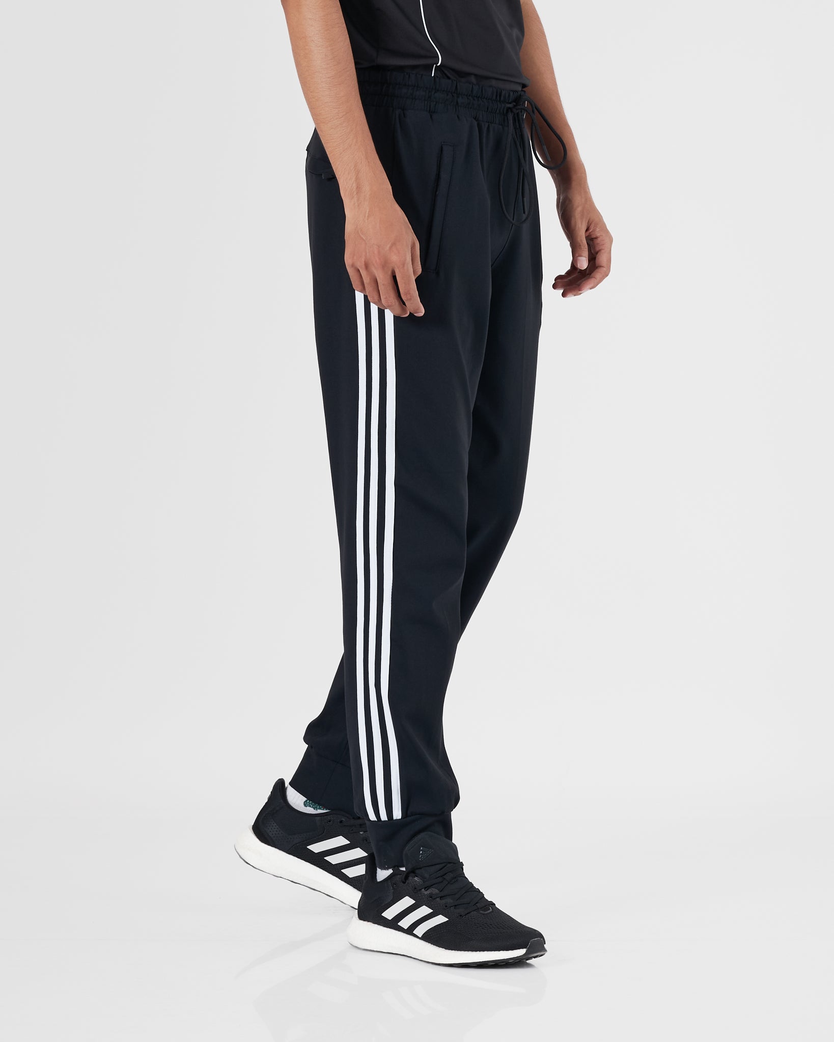 ADI 3 Striped Men Black Track Pants 16.90