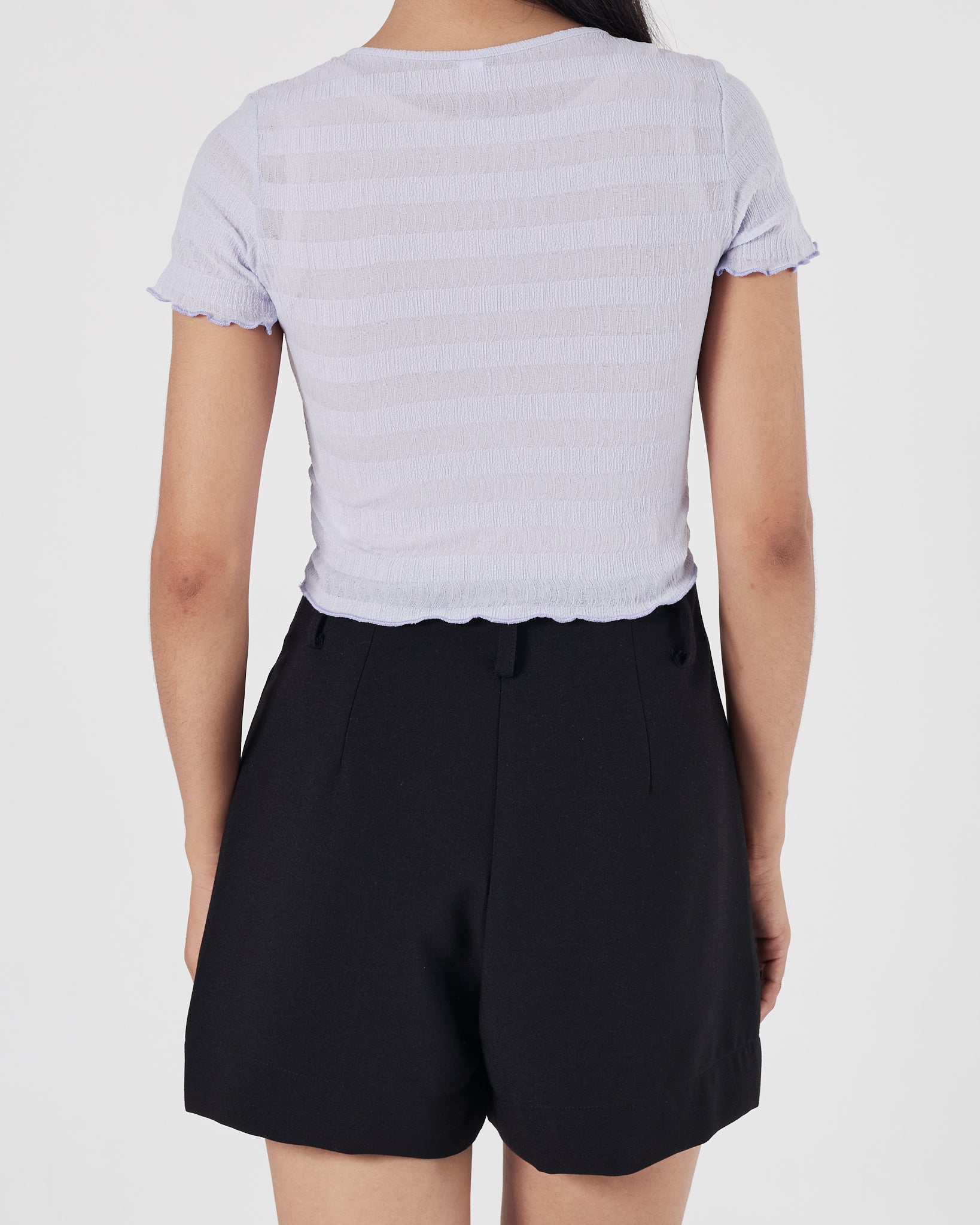 UNI Ruffle Lady Purple T-Shirt 11.90