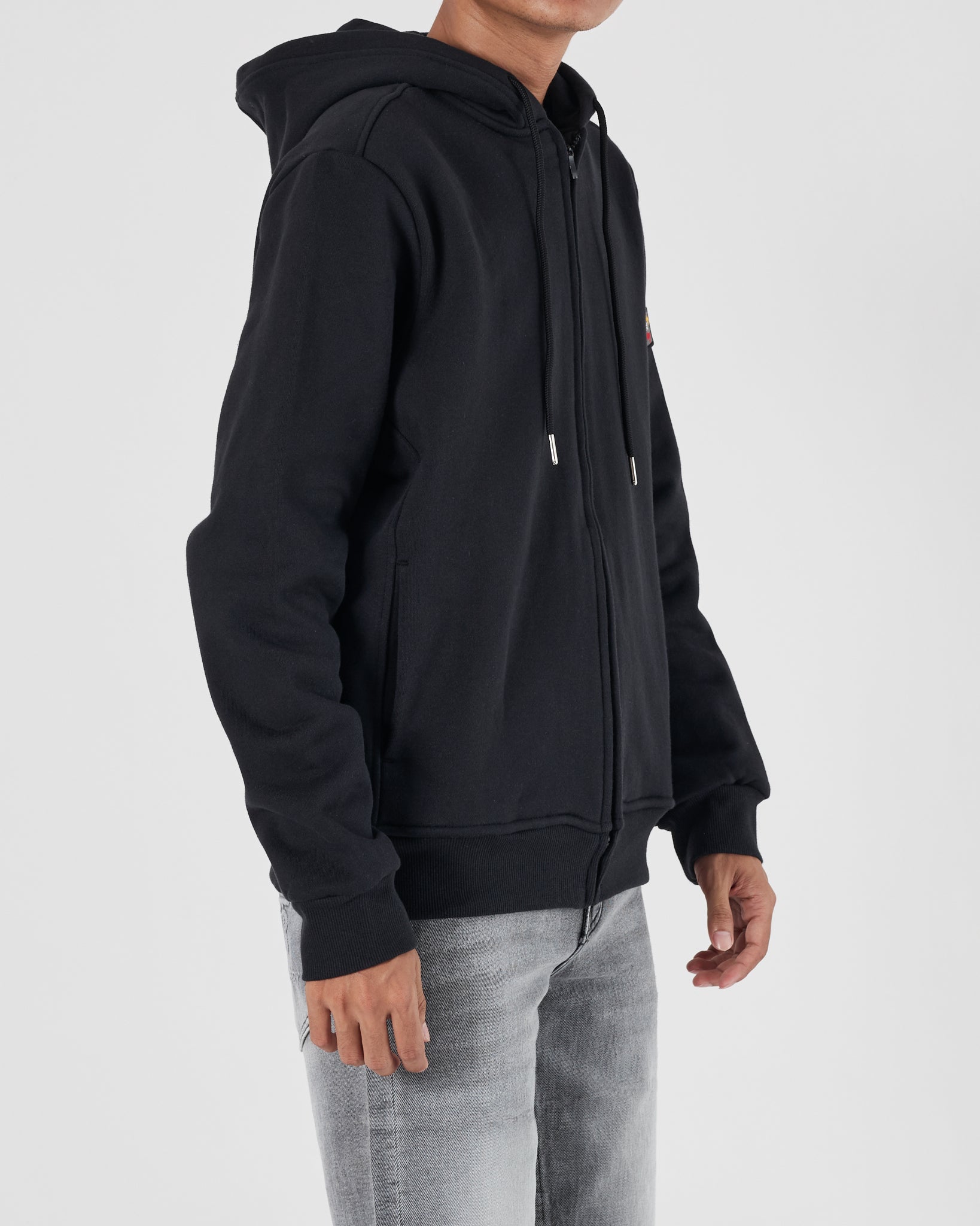 PSH Men Black Zipped Hoodie 25.90