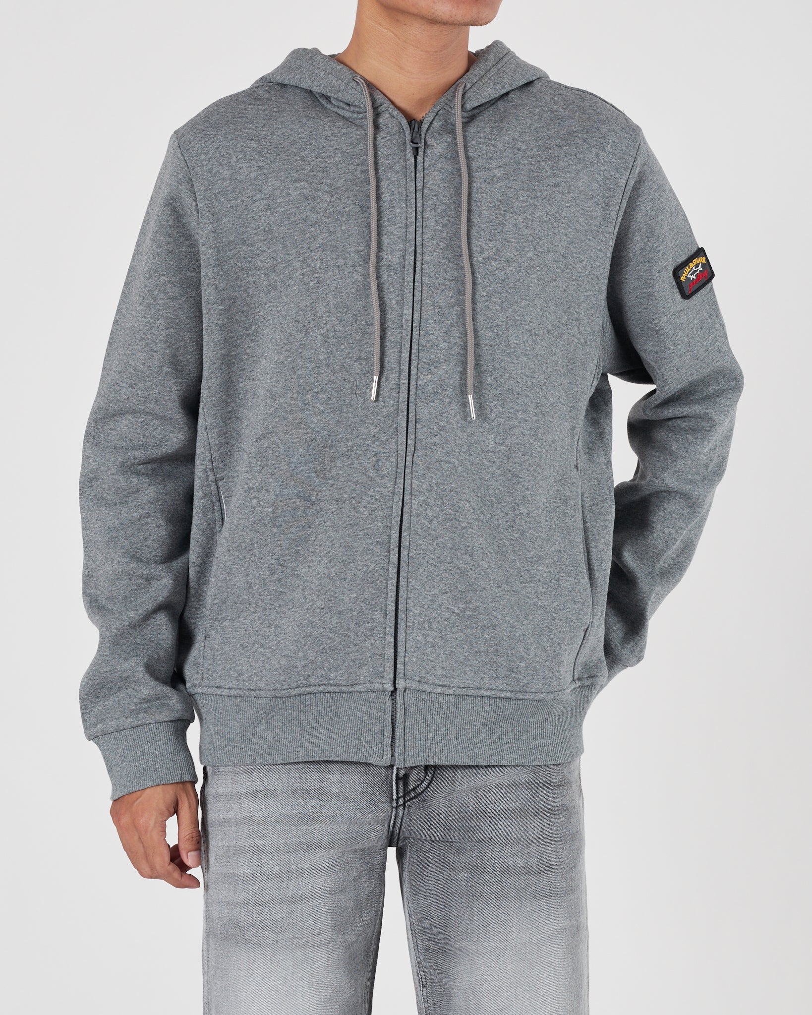 PSH Men Grey Zipped Hoodie 25.90