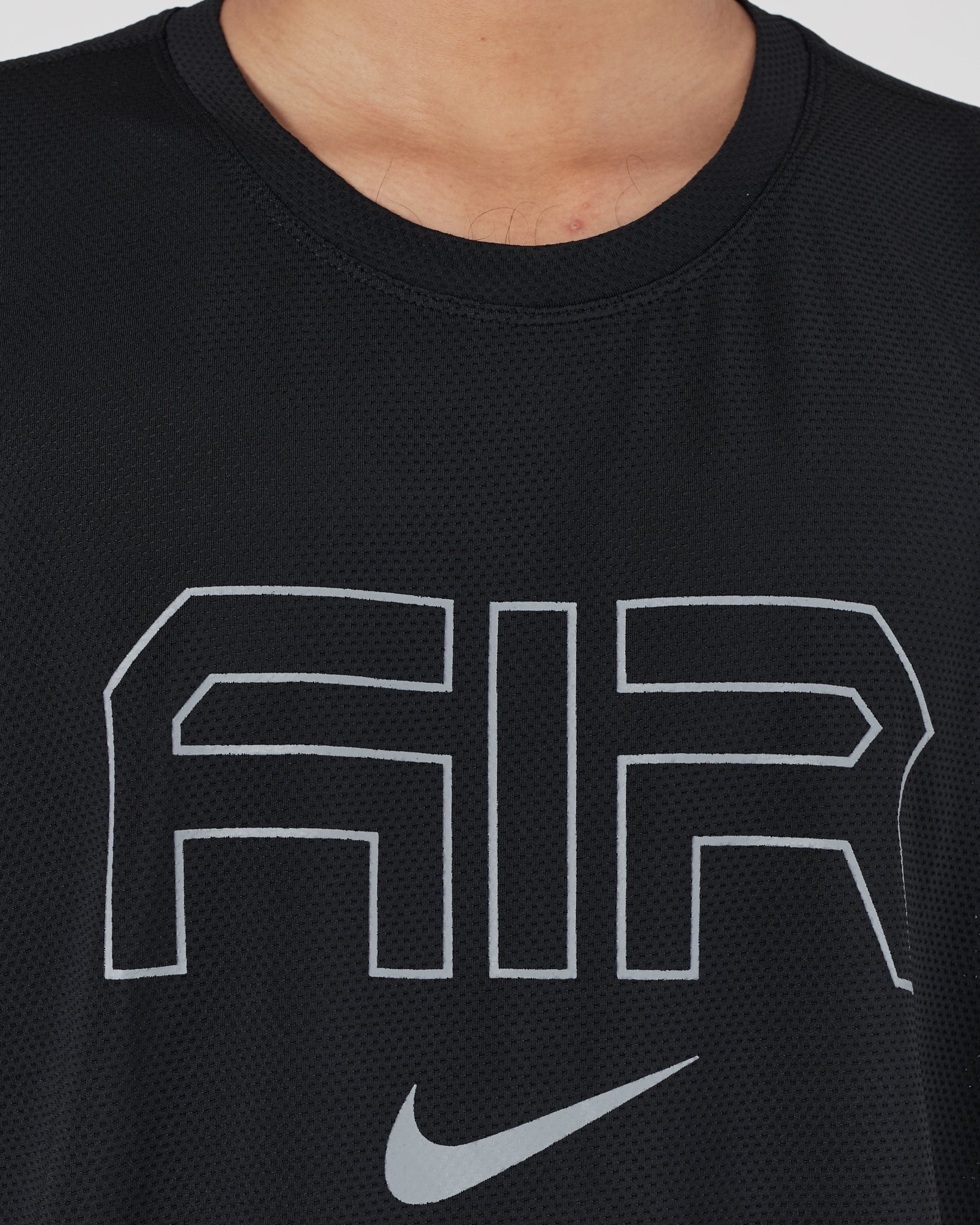 NIK Logo Printed Men Black Sport T-Shirt 14.90