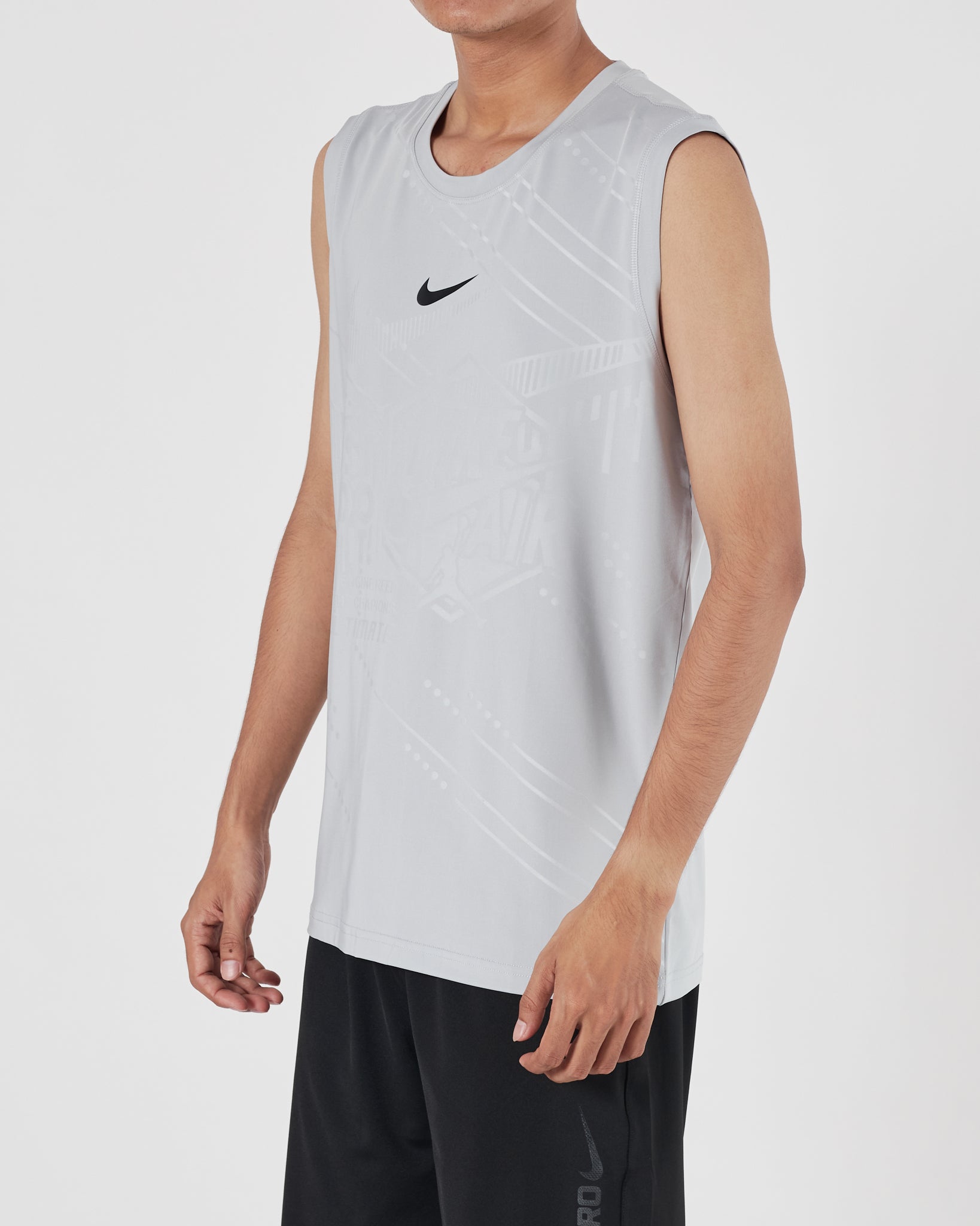 NIK Light Weight Men Grey Tank Top 12.90