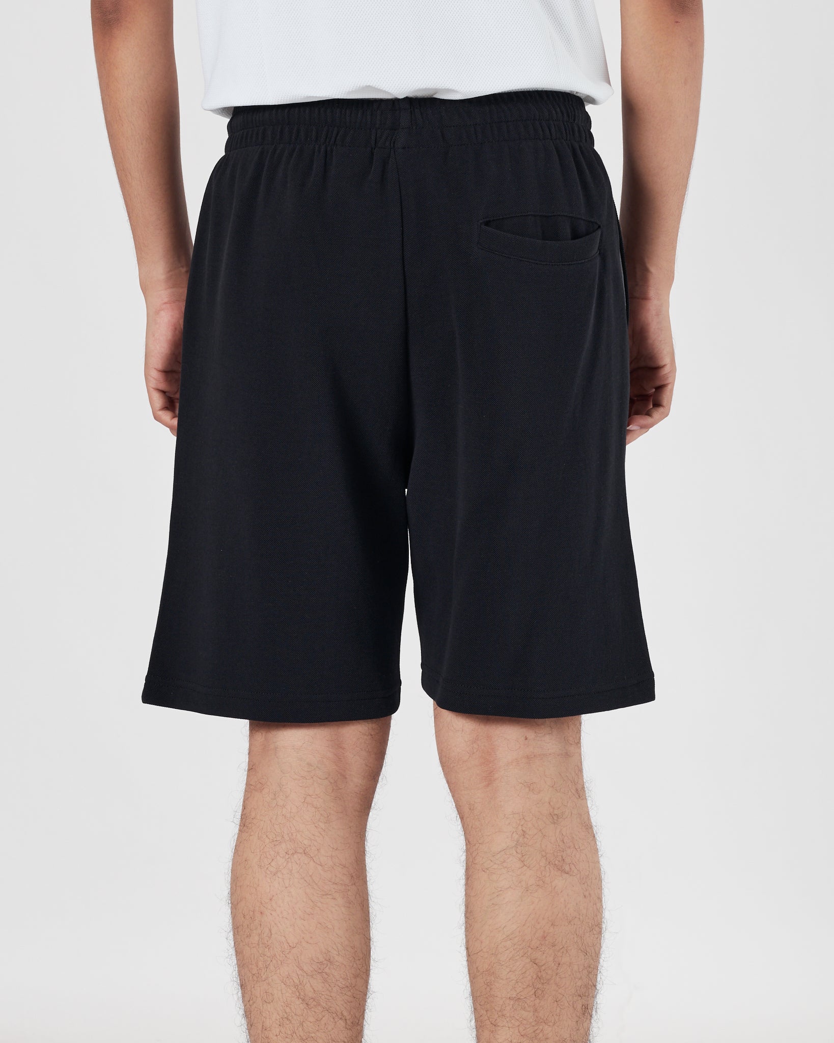 STU Logo Embroidered Men Black Shorts 17.90