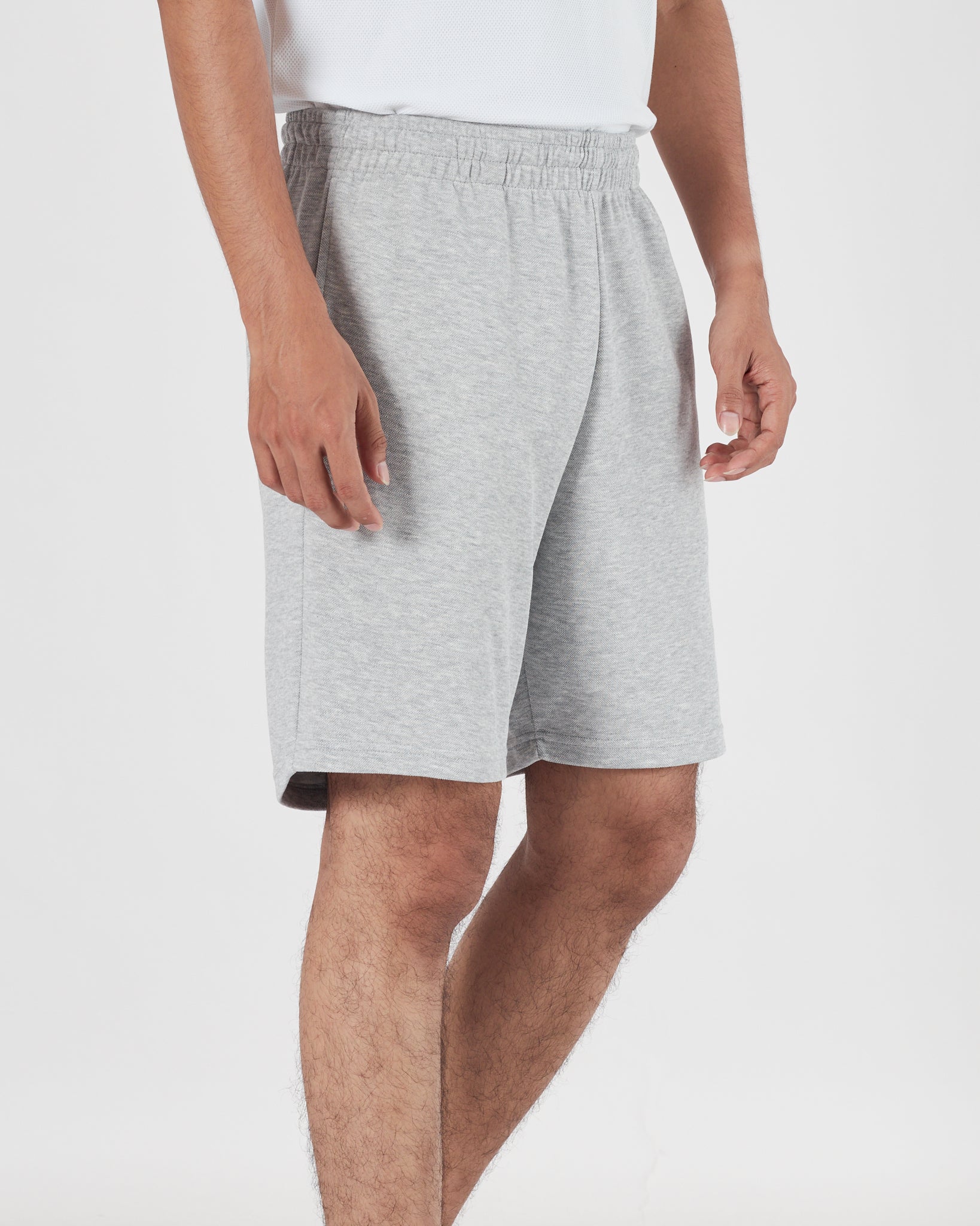 STU Logo Embroidered Men Grey Shorts 17.90