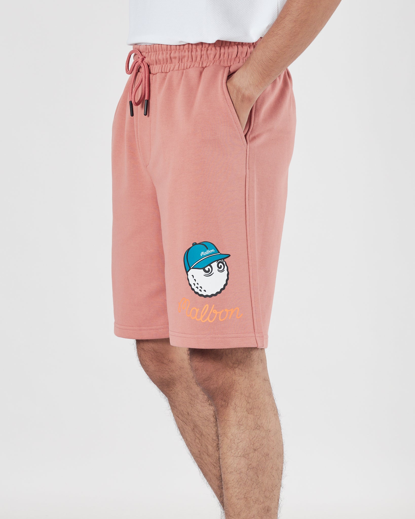 MAL Logo Printed Men Pink Shorts 15.90