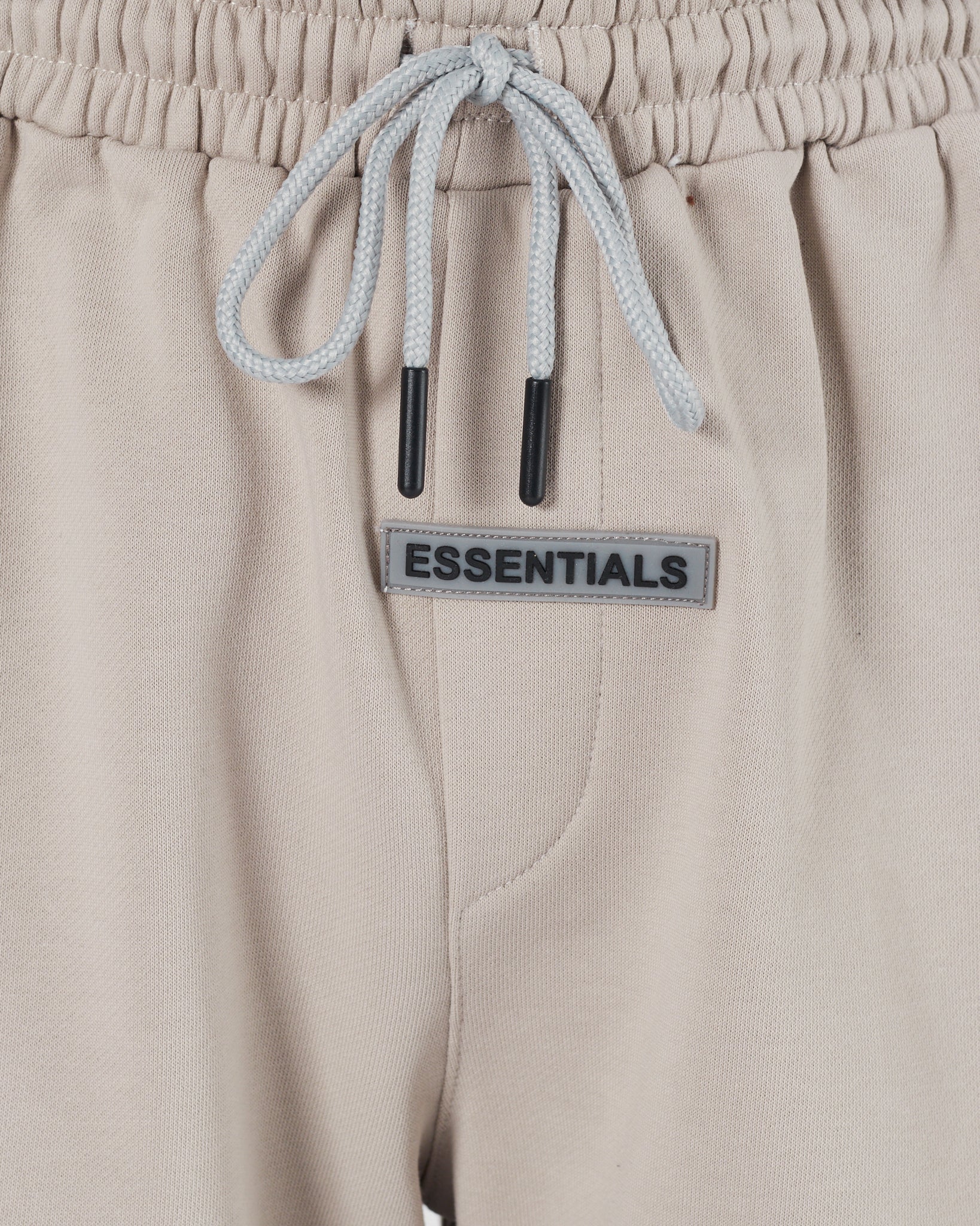 ESS Vertical Logo Printed Men Cream Shorts 16.90