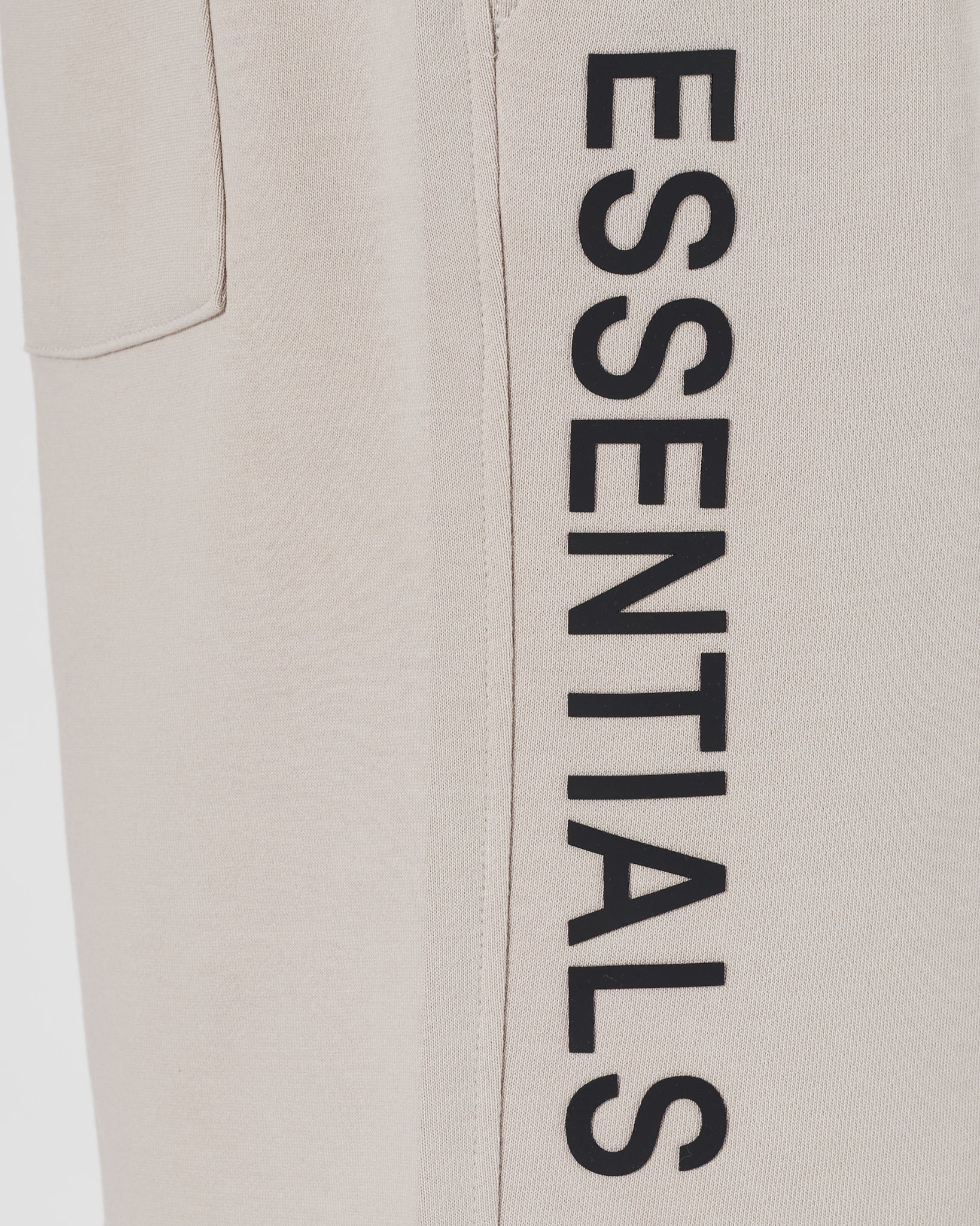 ESS Vertical Logo Printed Men Cream Shorts 16.90
