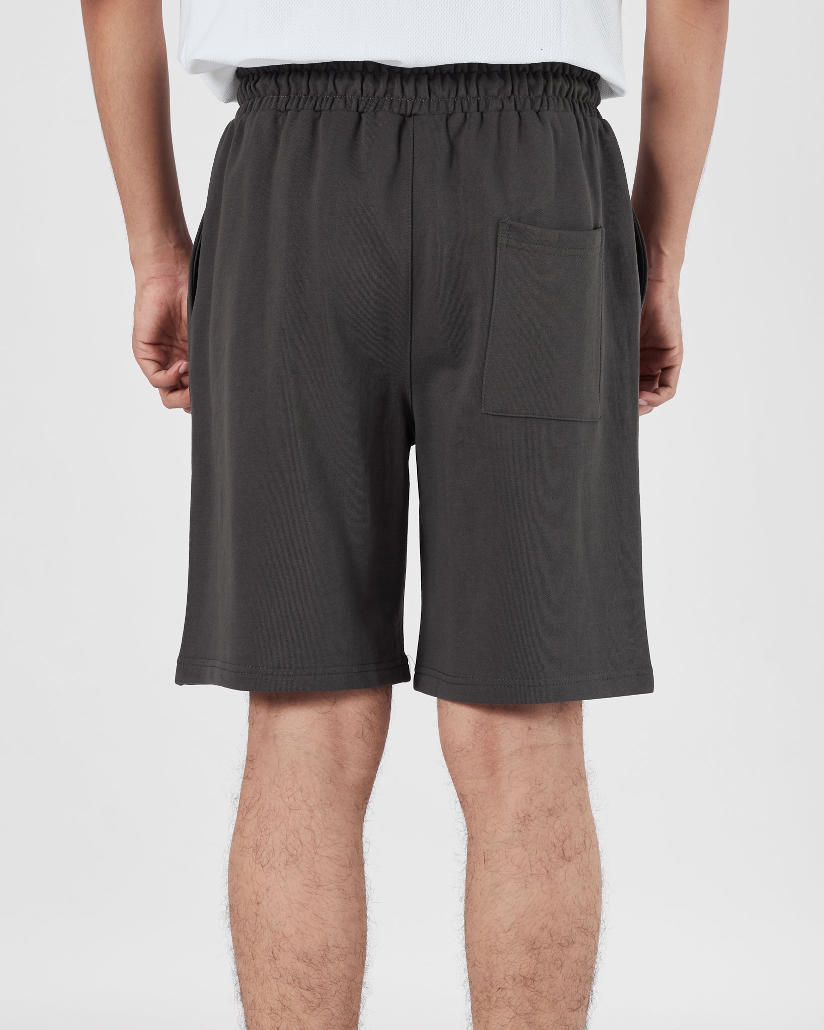 ESS Vertical Logo Printed Men Dark Grey Shorts 16.90