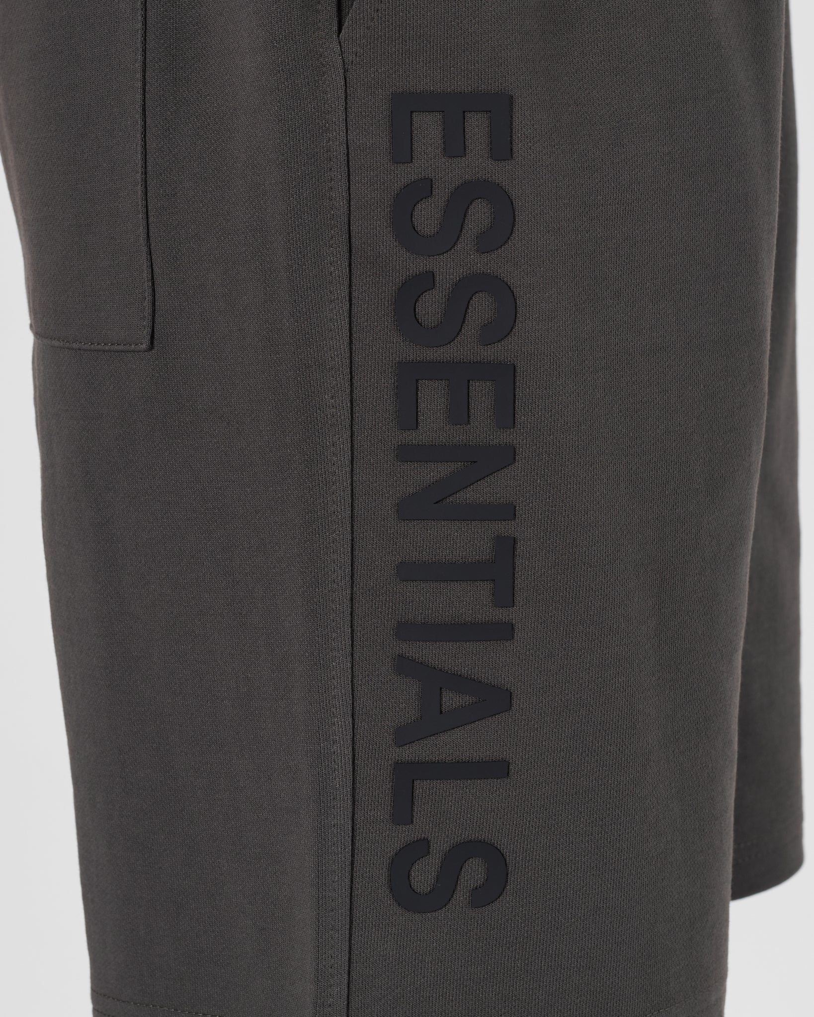 ESS Vertical Logo Printed Men Dark Grey Shorts 16.90