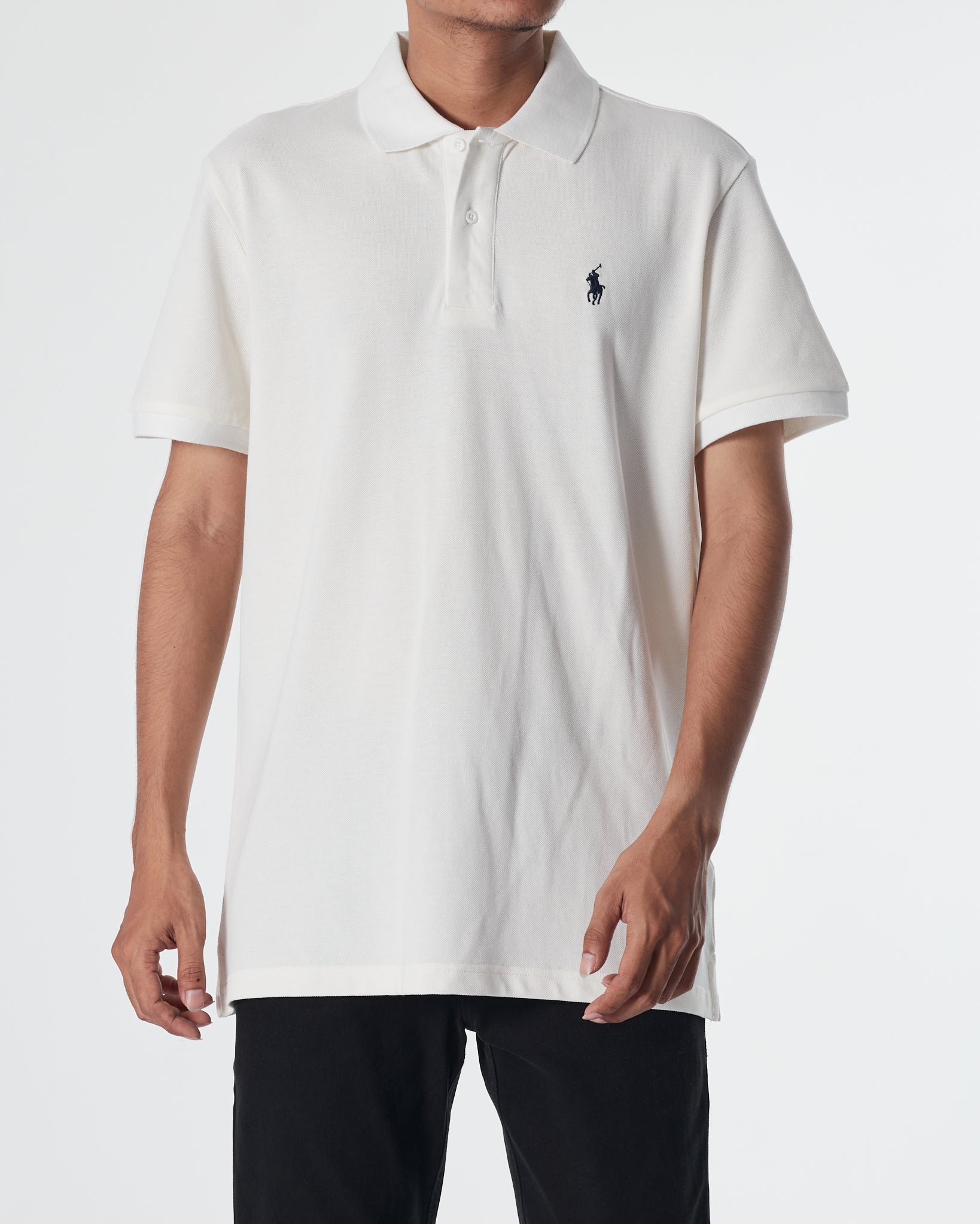 RL Plain Color Men White Polo Shirt 22.90