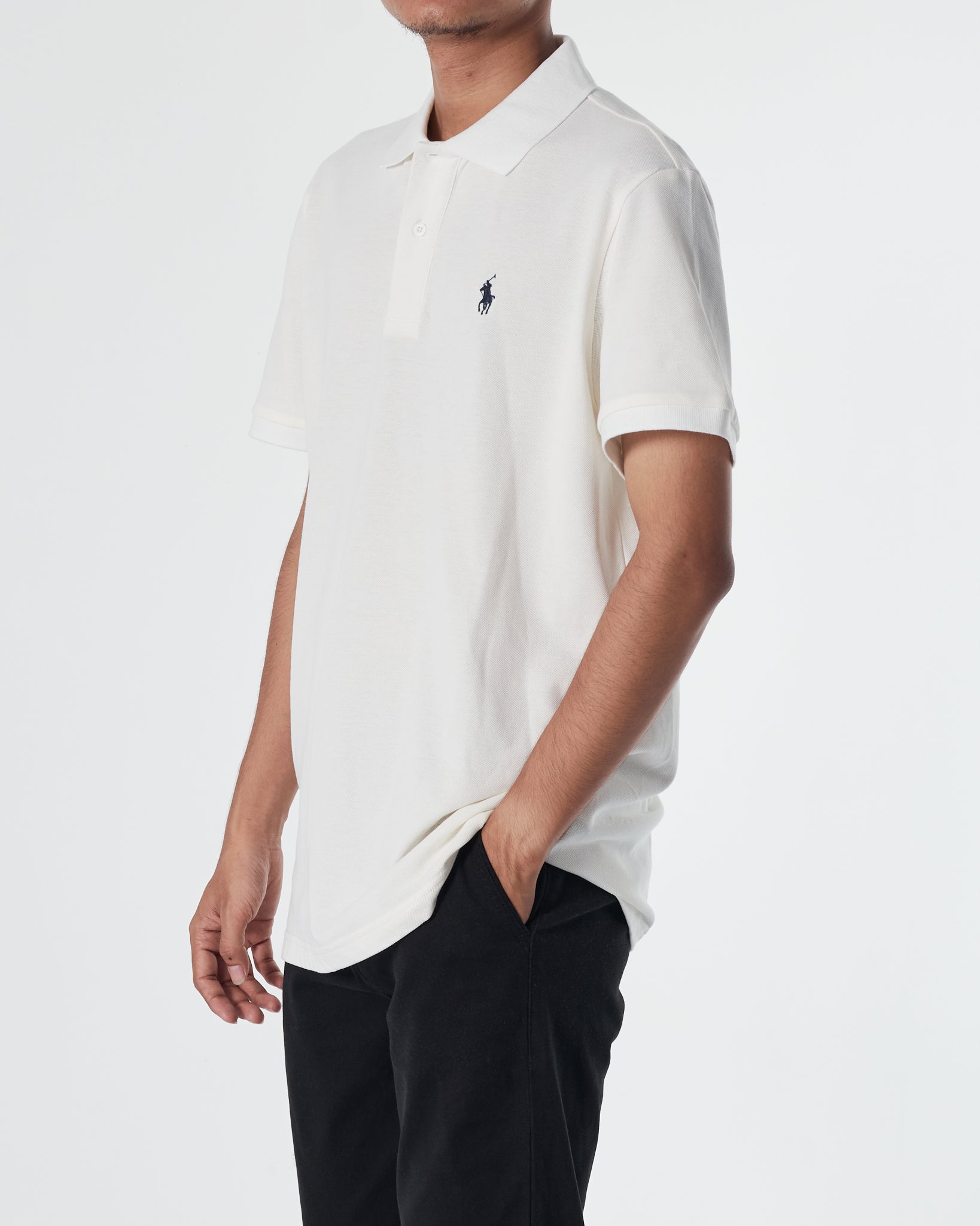 RL Plain Color Men White Polo Shirt 22.90