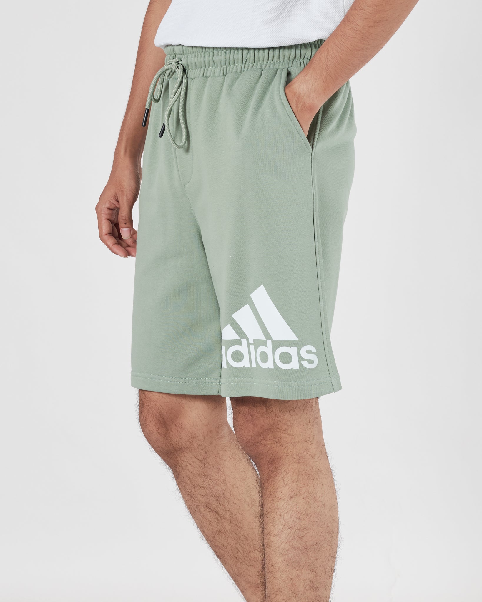 ADI Logo Printed Men Green Shorts 15.90