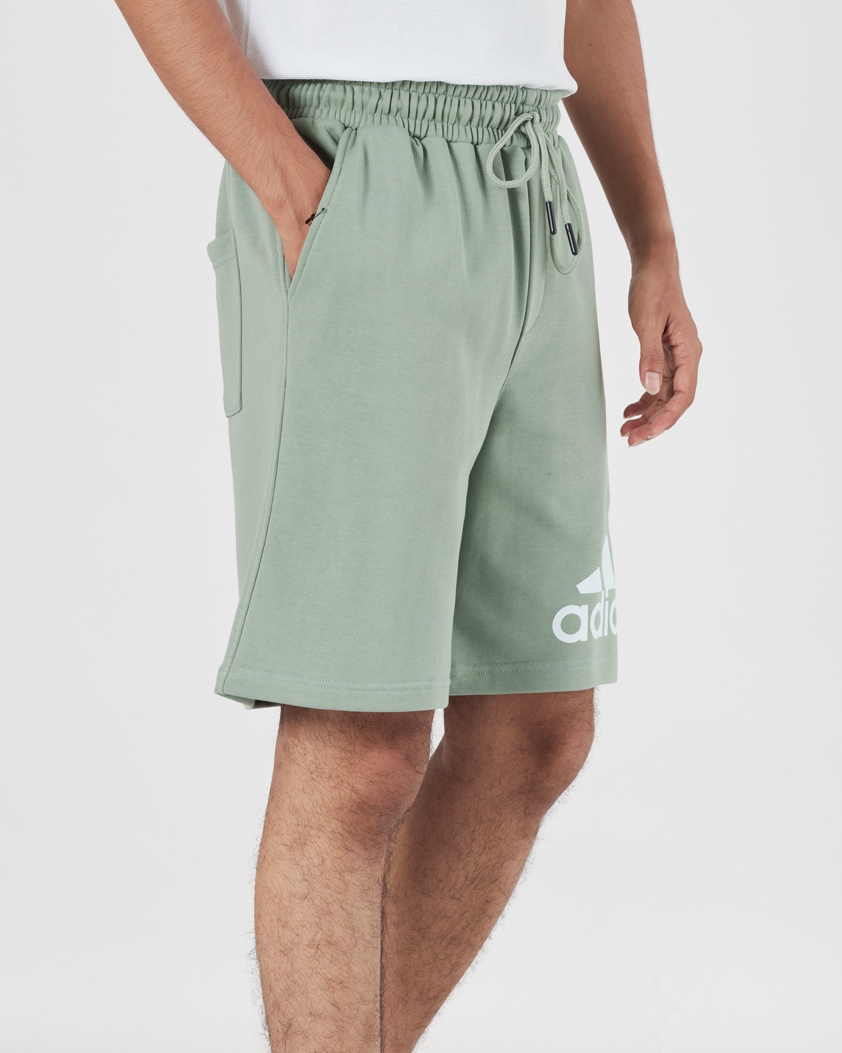ADI Logo Printed Men Green Shorts 15.90