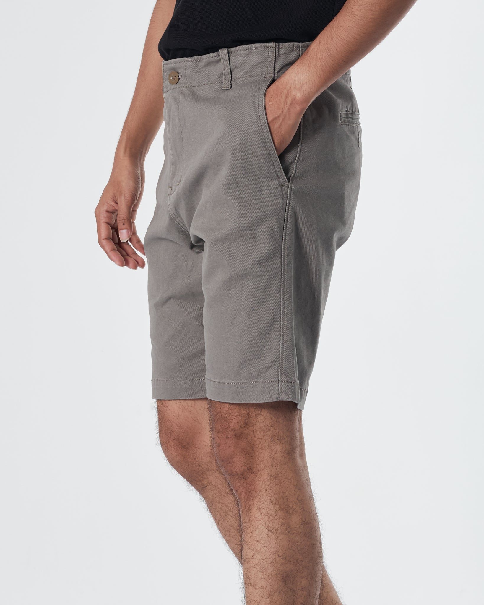 LAC Men Grey Khaki Short Pants 17.90