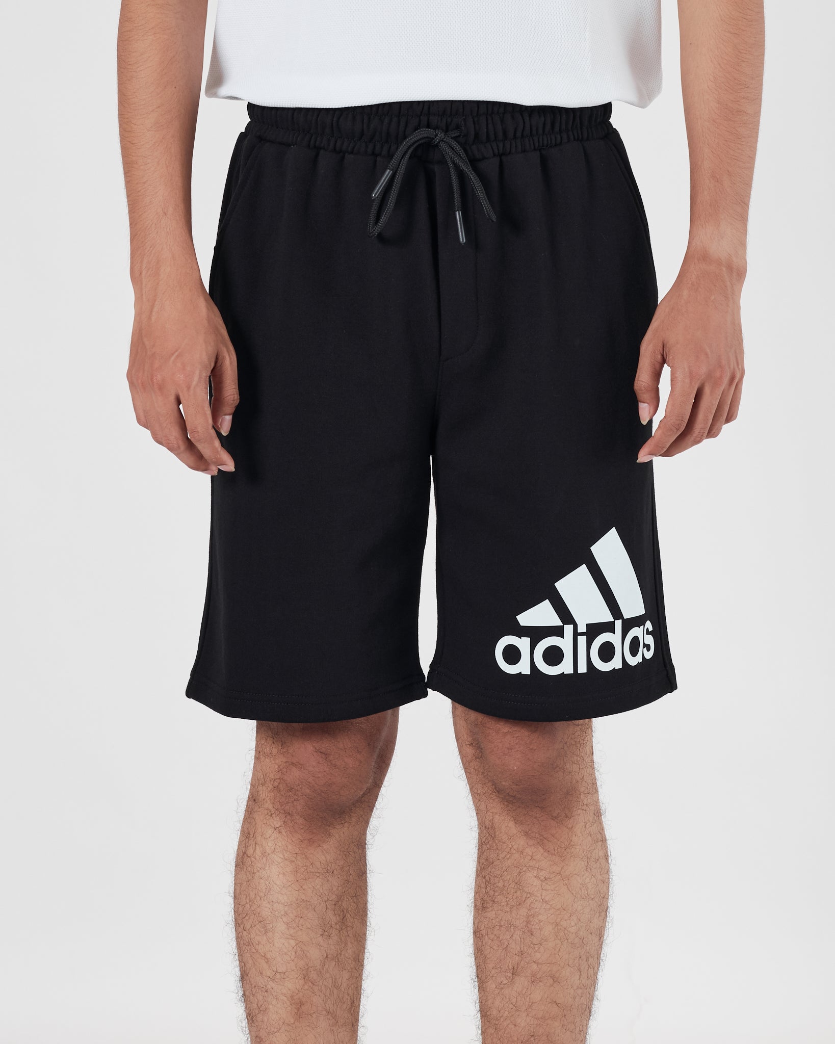 ADI Logo Printed Men Black Shorts 15.90