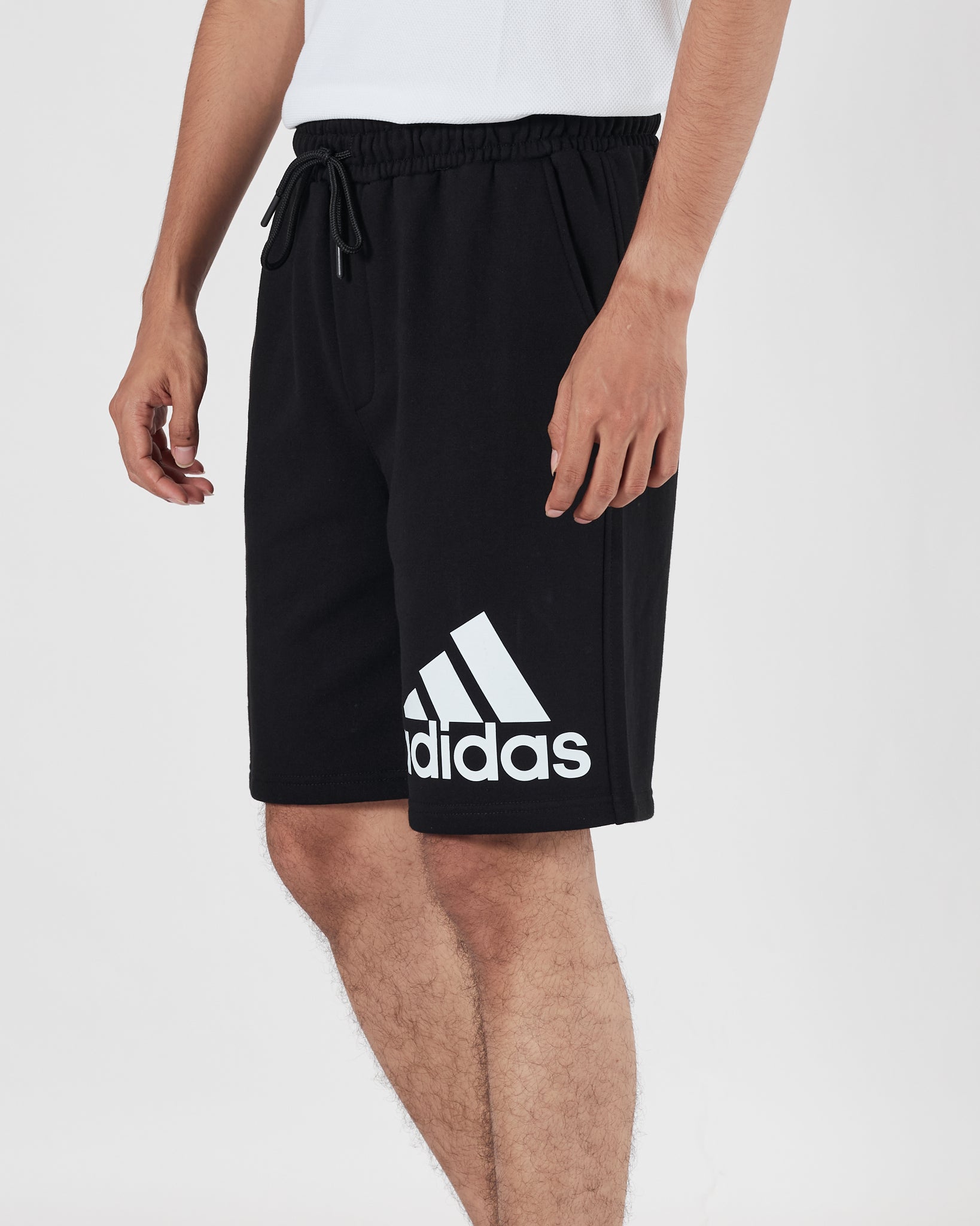 ADI Logo Printed Men Black Shorts 15.90