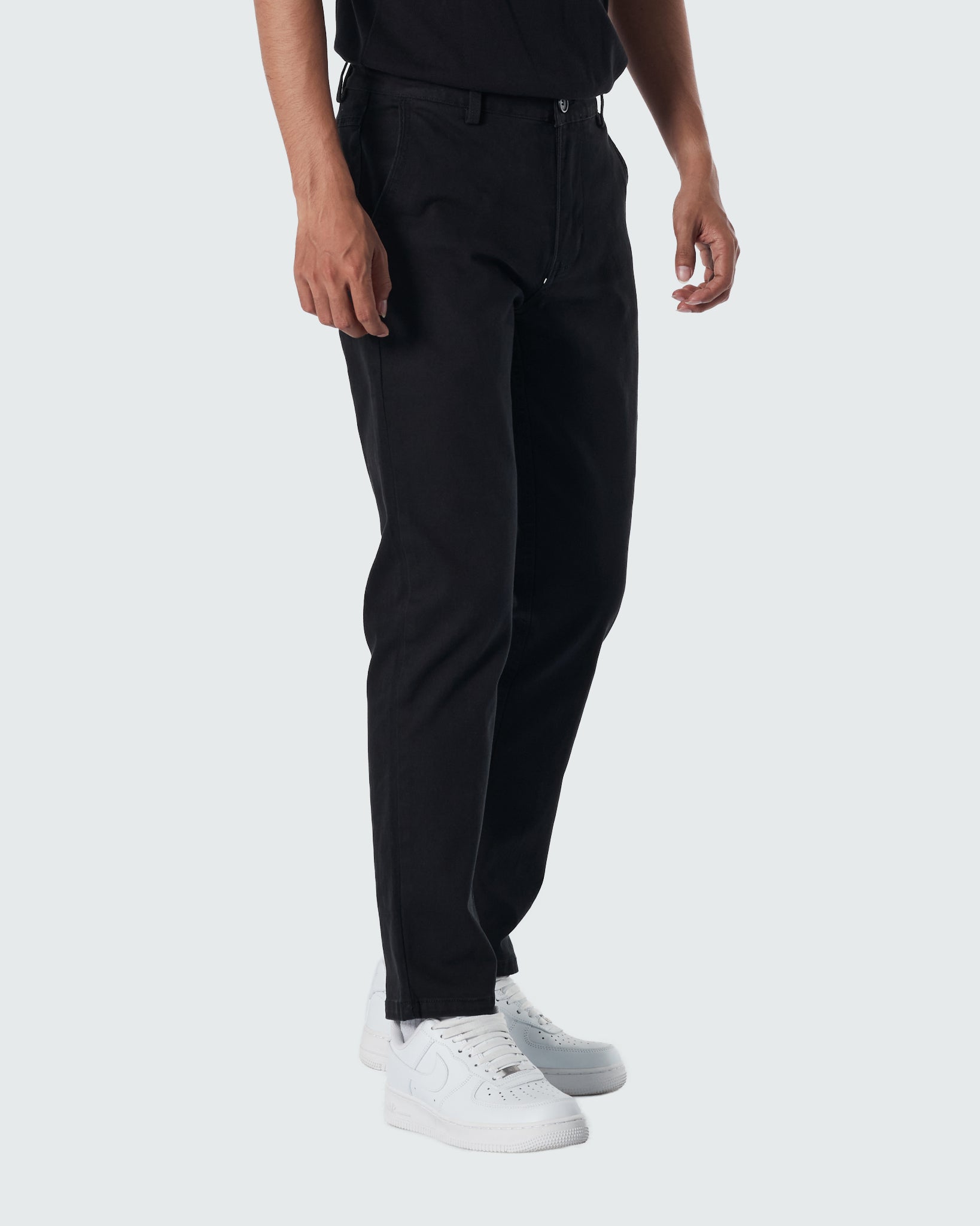 HUG Straight Fit Men Black Khaki Pants 25.90