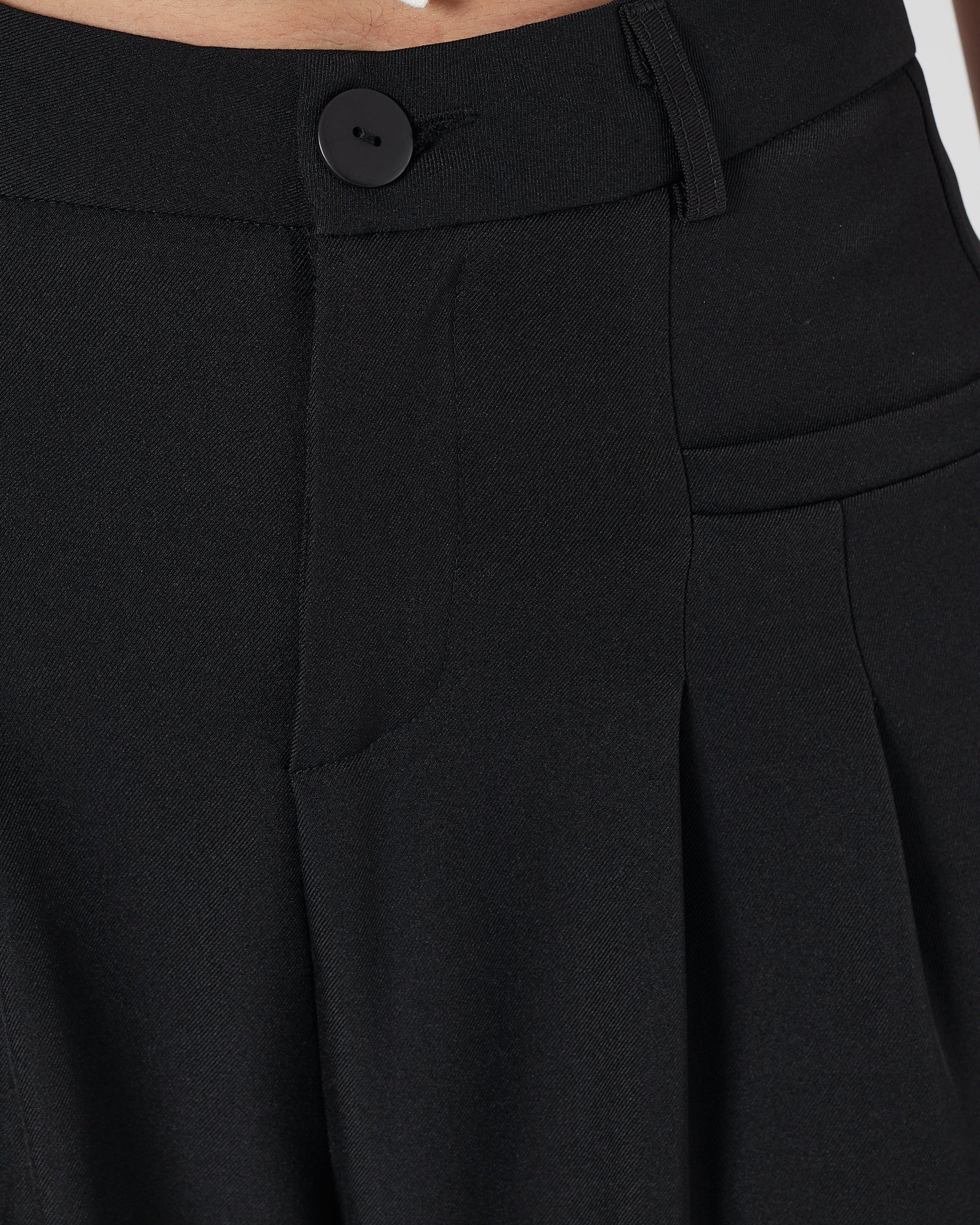 High Waist Wide Leg Lady Black Pants 32.90