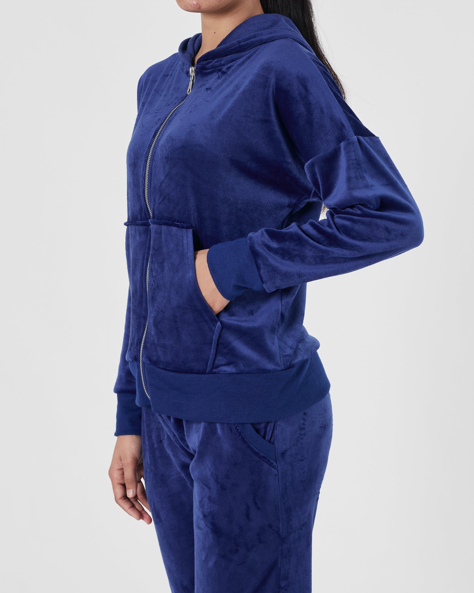 Velvet Lady Blue Hoodie + Jogger 2 Piece Outfit 20.90