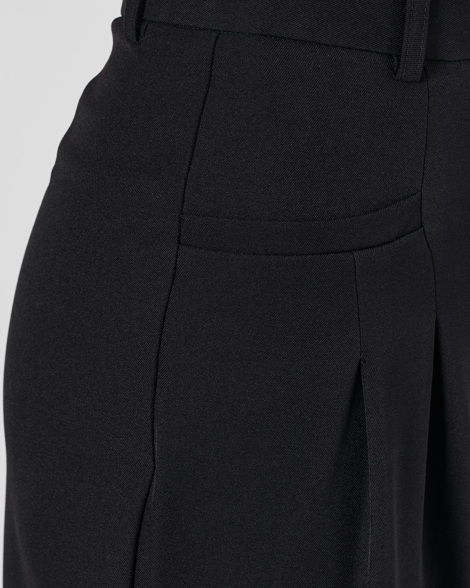 High Waist Wide Leg Lady Black Pants 32.90