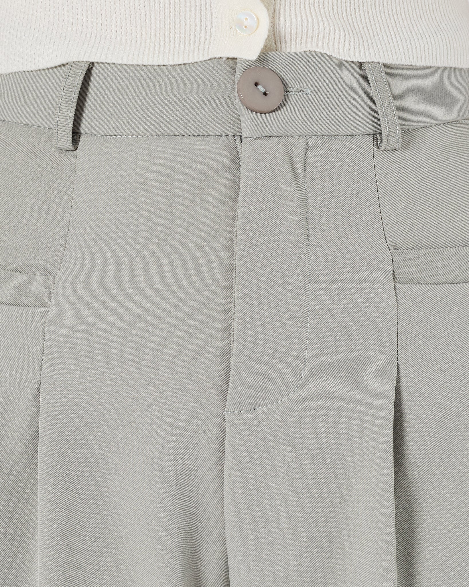 High Waist Wide Leg Lady Grey Pants 30.90