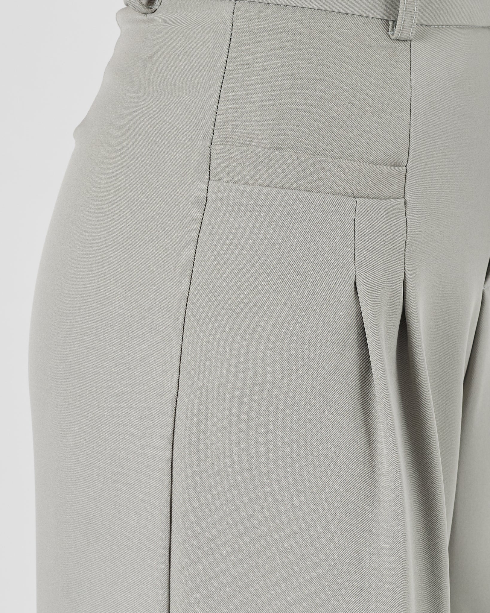 High Waist Wide Leg Lady Grey Pants 30.90