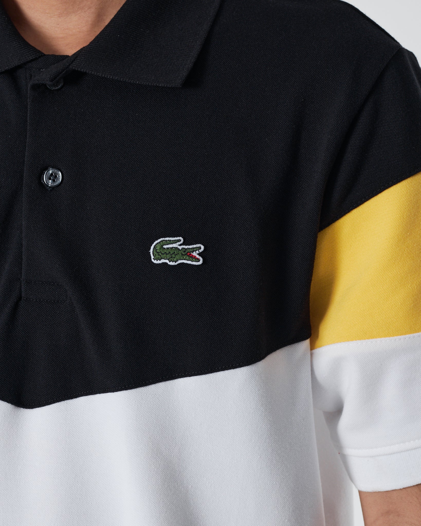LAC Color Block Men Yellow Polo Shirt 20.90