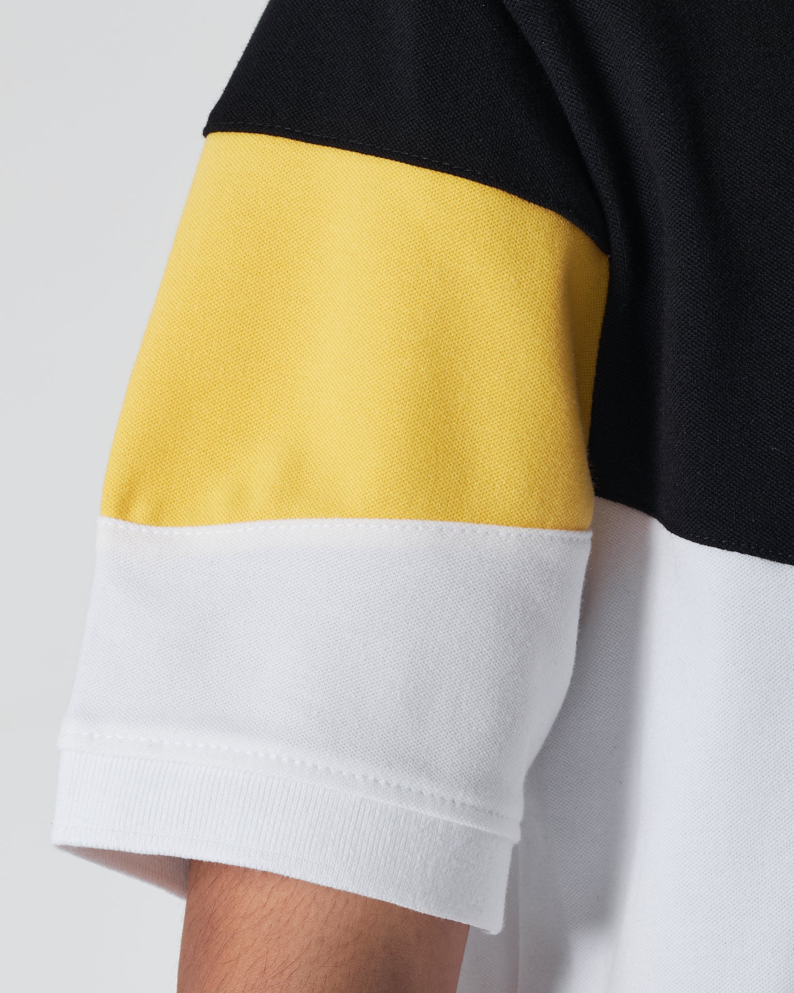 LAC Color Block Men Yellow Polo Shirt 20.90