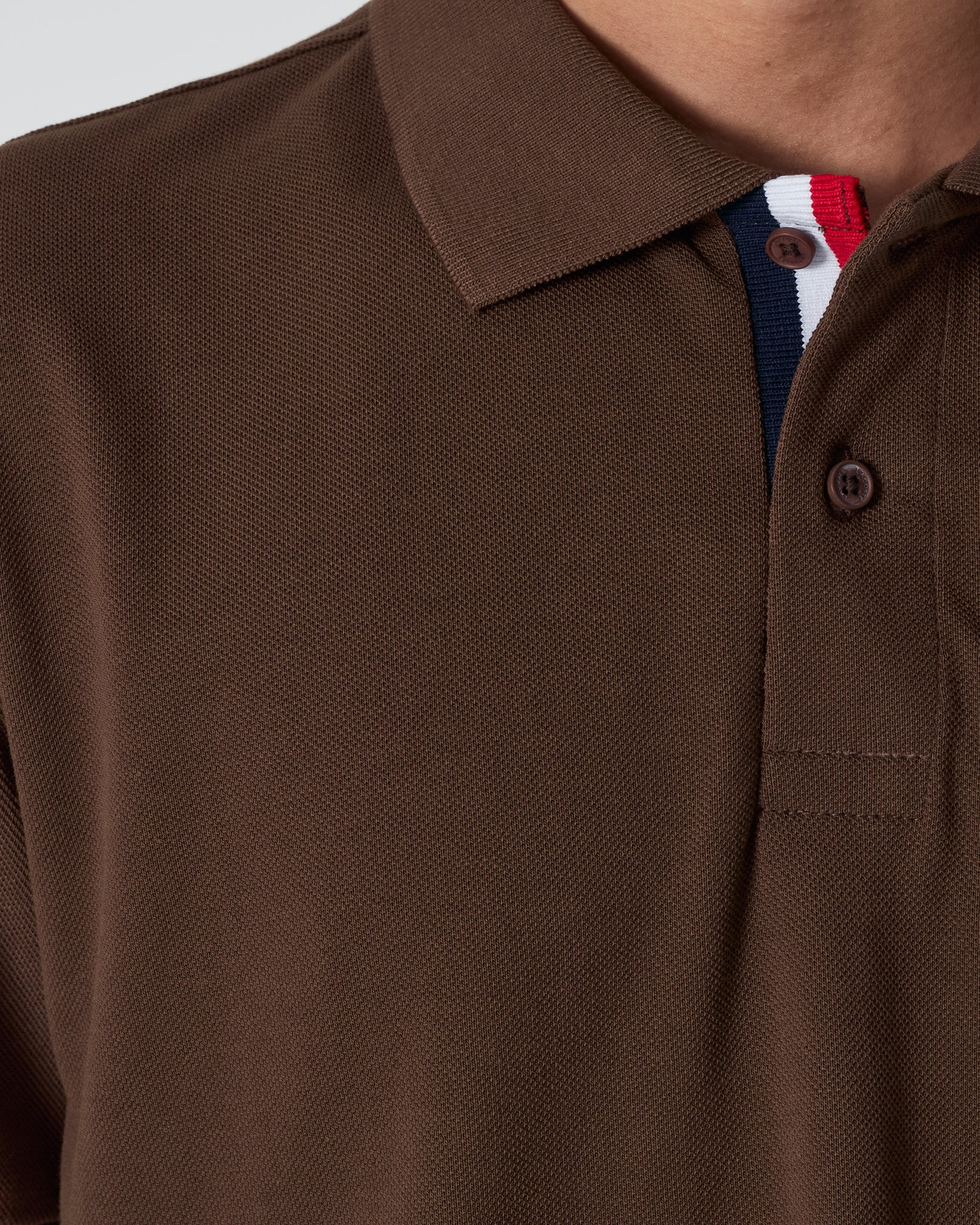 LAC Plain Color Men Brown Polo Shirt 22.90
