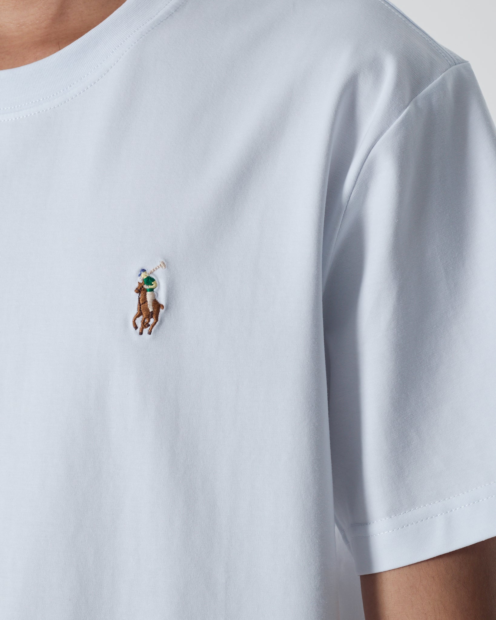 RL Plain Color Men White T-Shirt 12.90
