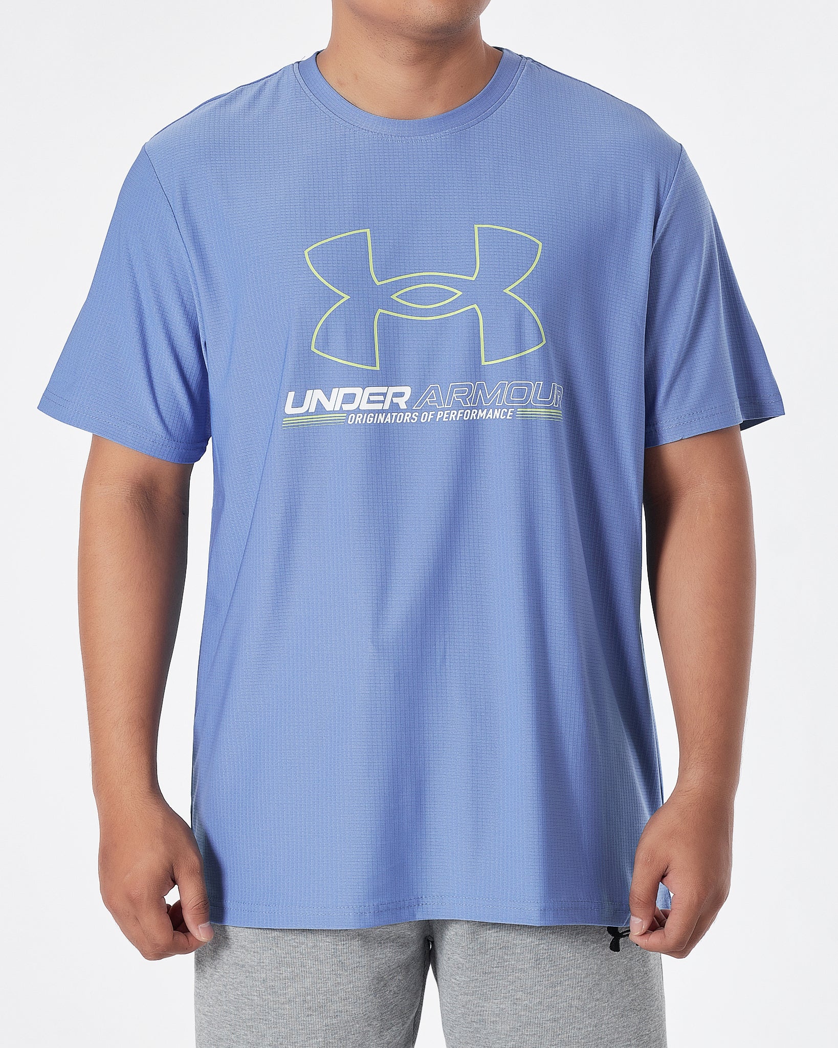 UA Logo Printed Men Sport Blue T-Shirt 12.90
