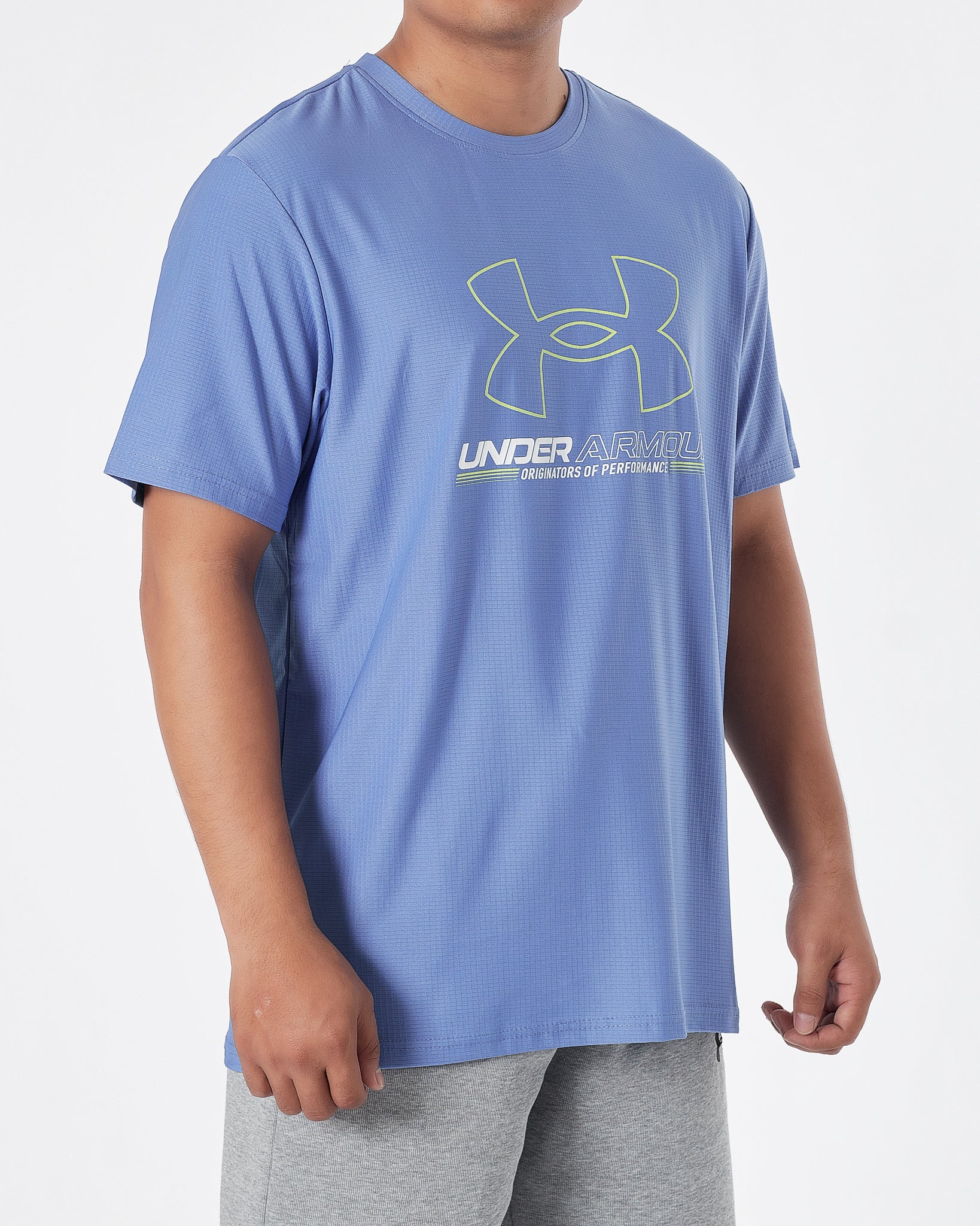 UA Logo Printed Men Sport Blue T-Shirt 12.90