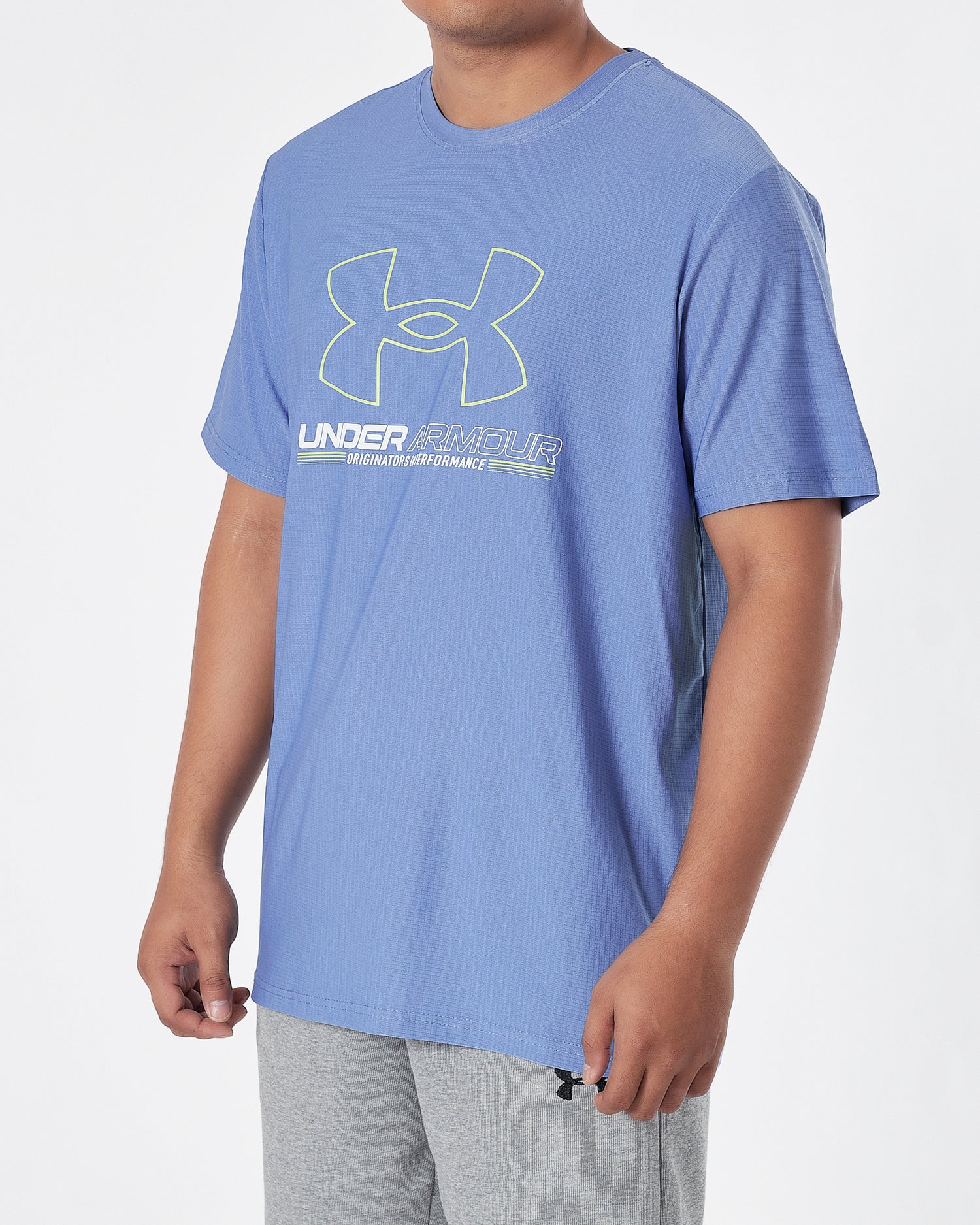 UA Logo Printed Men Sport Blue T-Shirt 12.90